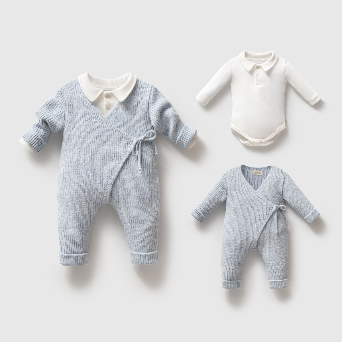 Nipperland Unisex Kruvaze Tulum - Mavi