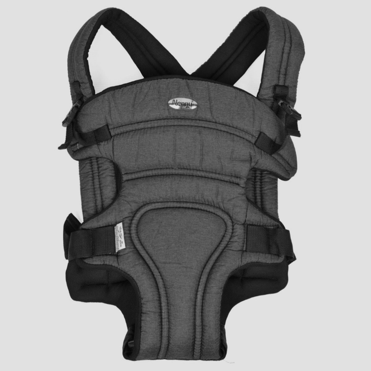 Lora Bliss Lux Ortopedik Bebek Kanguru – Siyah | Ergonomik Taşıma Konforu
