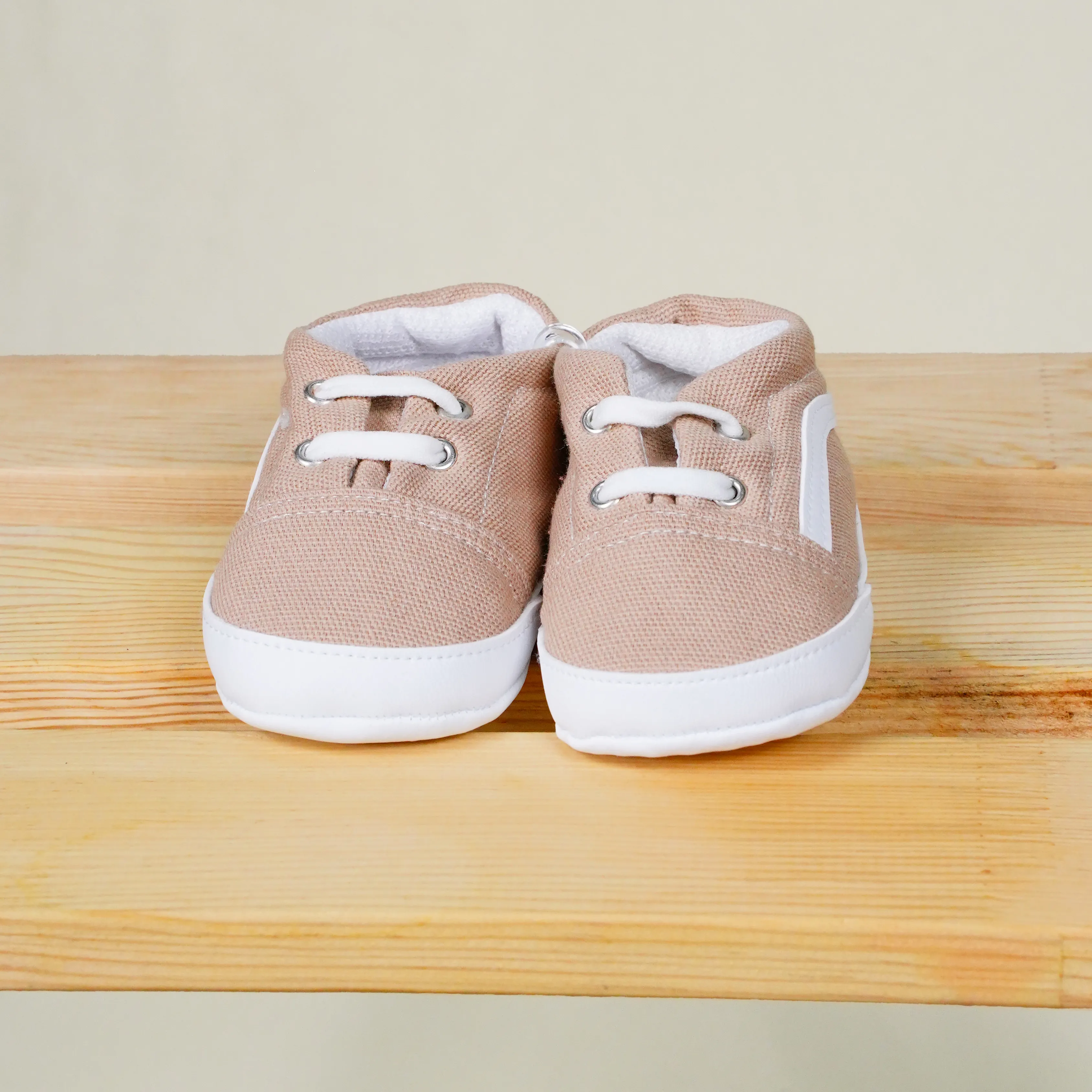 Lora Bliss Erkek Bağcıklı Spor Patik | Rahat ve Esnek Taban - Bej