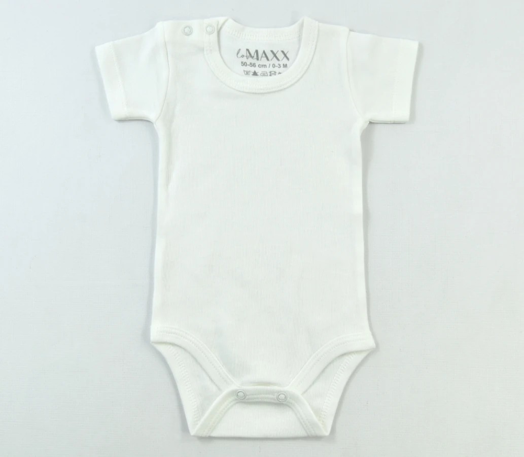 Lora Bliss Unisex Bebek İnterlok Kısa Kol Aylık Body - Ekru