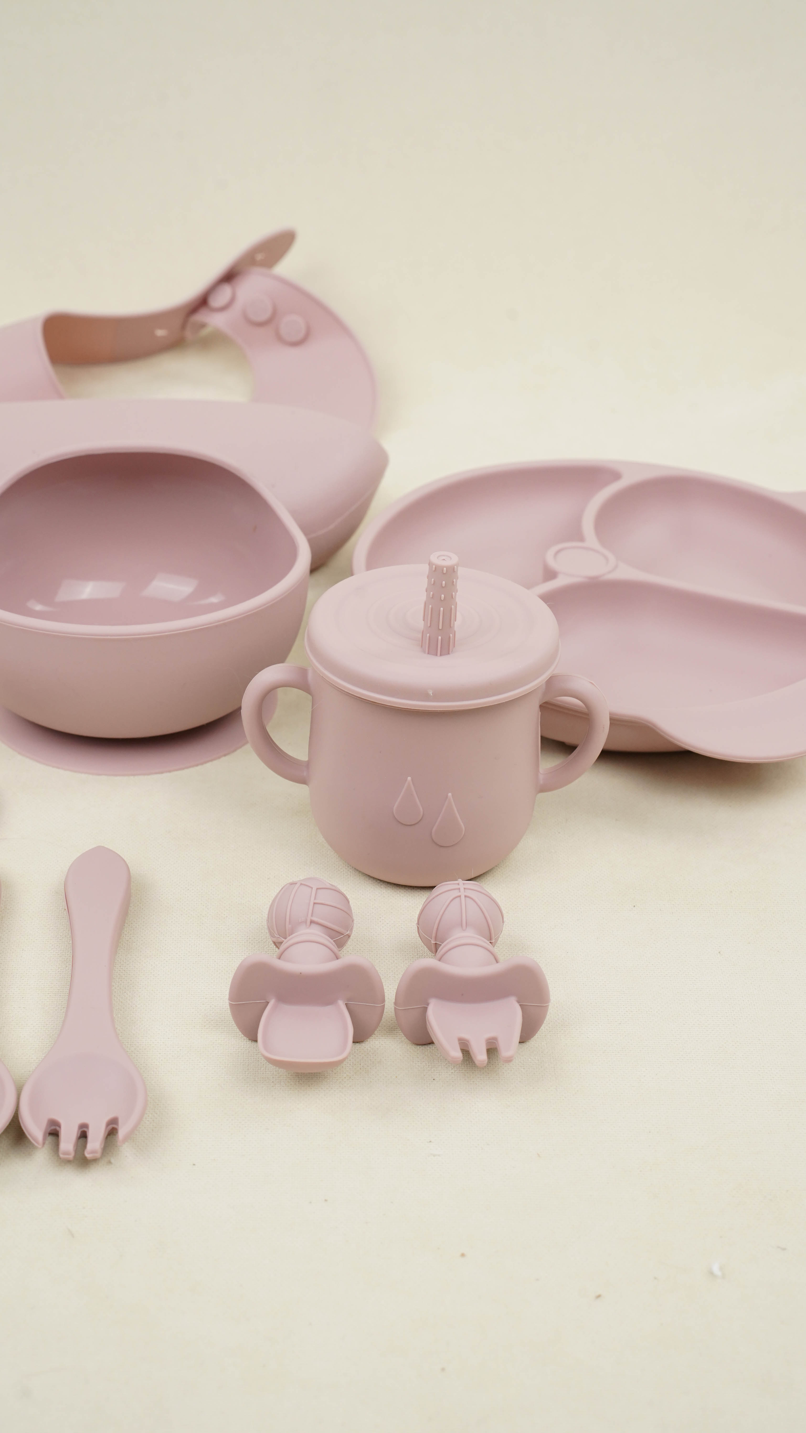 Lora Bliss 10 Parça BPA İçermeyen Silikon Mama Seti