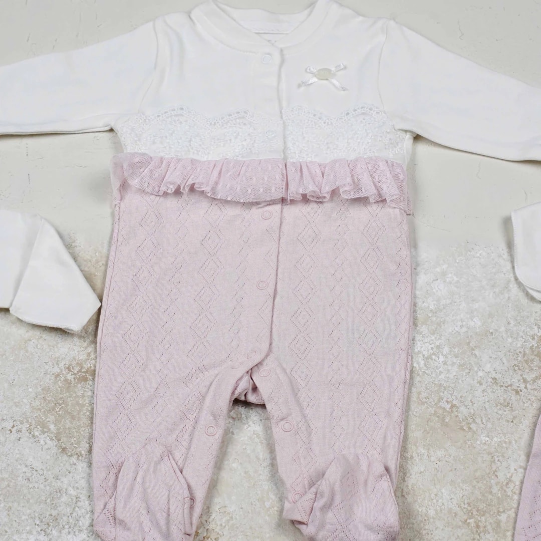 Lora Bliss Kız Bebek Tüllü Jakarlı 10’lu Hastane Çıkışı Zıbın Seti