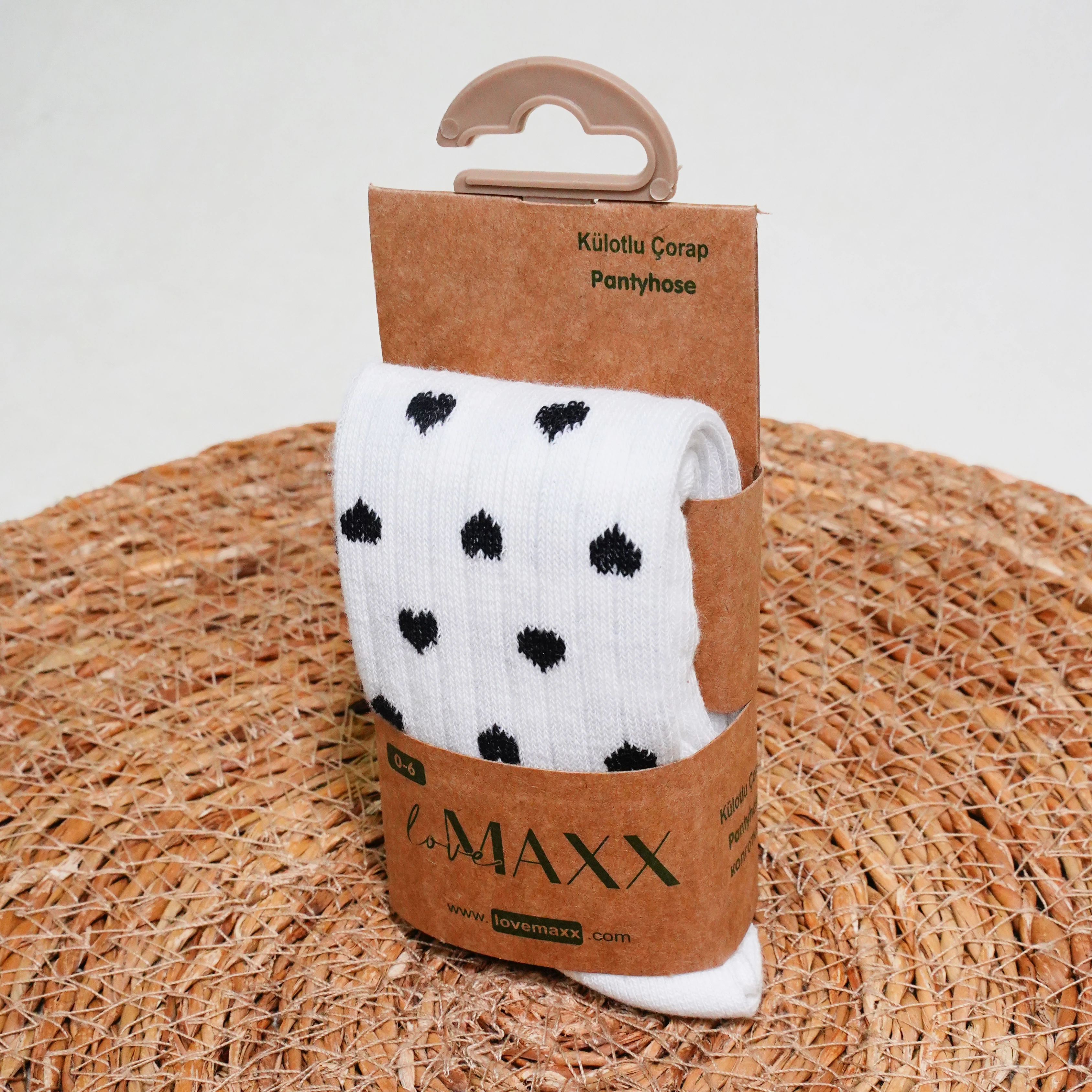 Lora Bliss Kalpli Külotlu Çorap - Beyaz