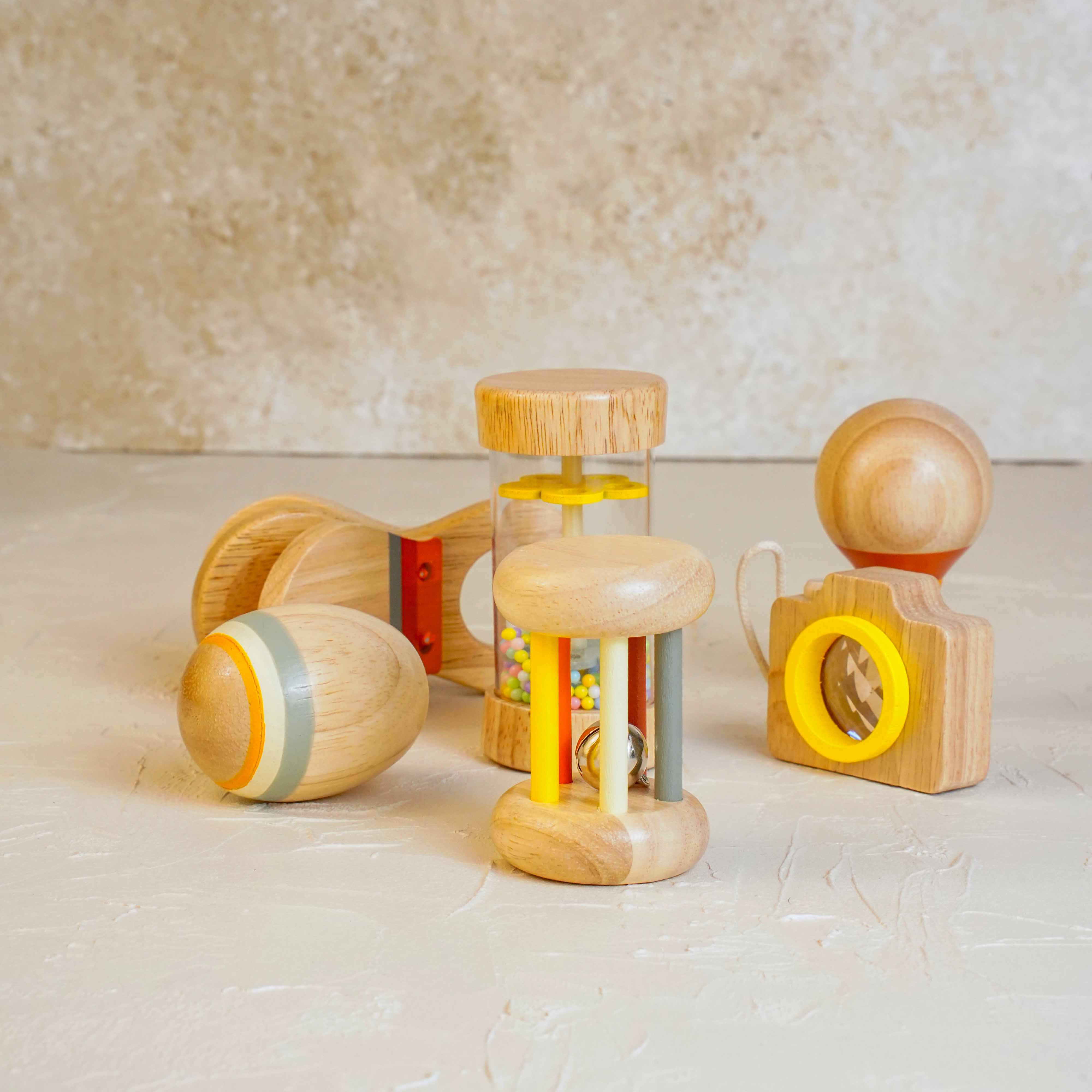 Lora Bliss Ahşap Çıngırak 6’lı Set Oyuncak