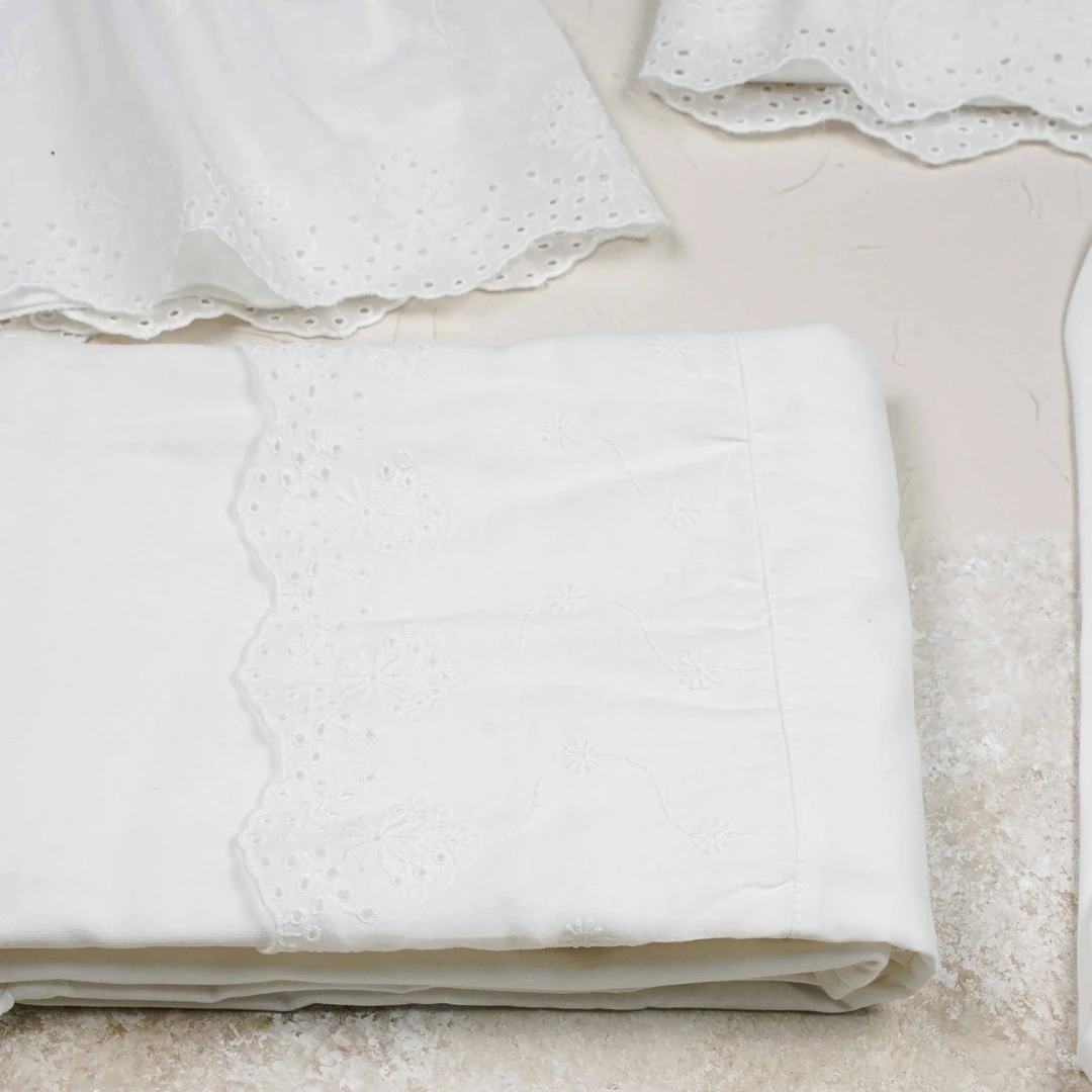 Lora Bliss Kız İncili Dokuma  10’lu Hastane Çıkışı Seti - Krem