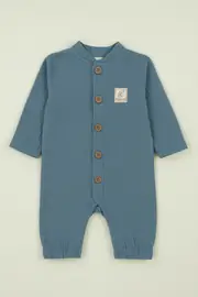 Lora Bliss Erkek Bebek Müslin Tulum - İndigo