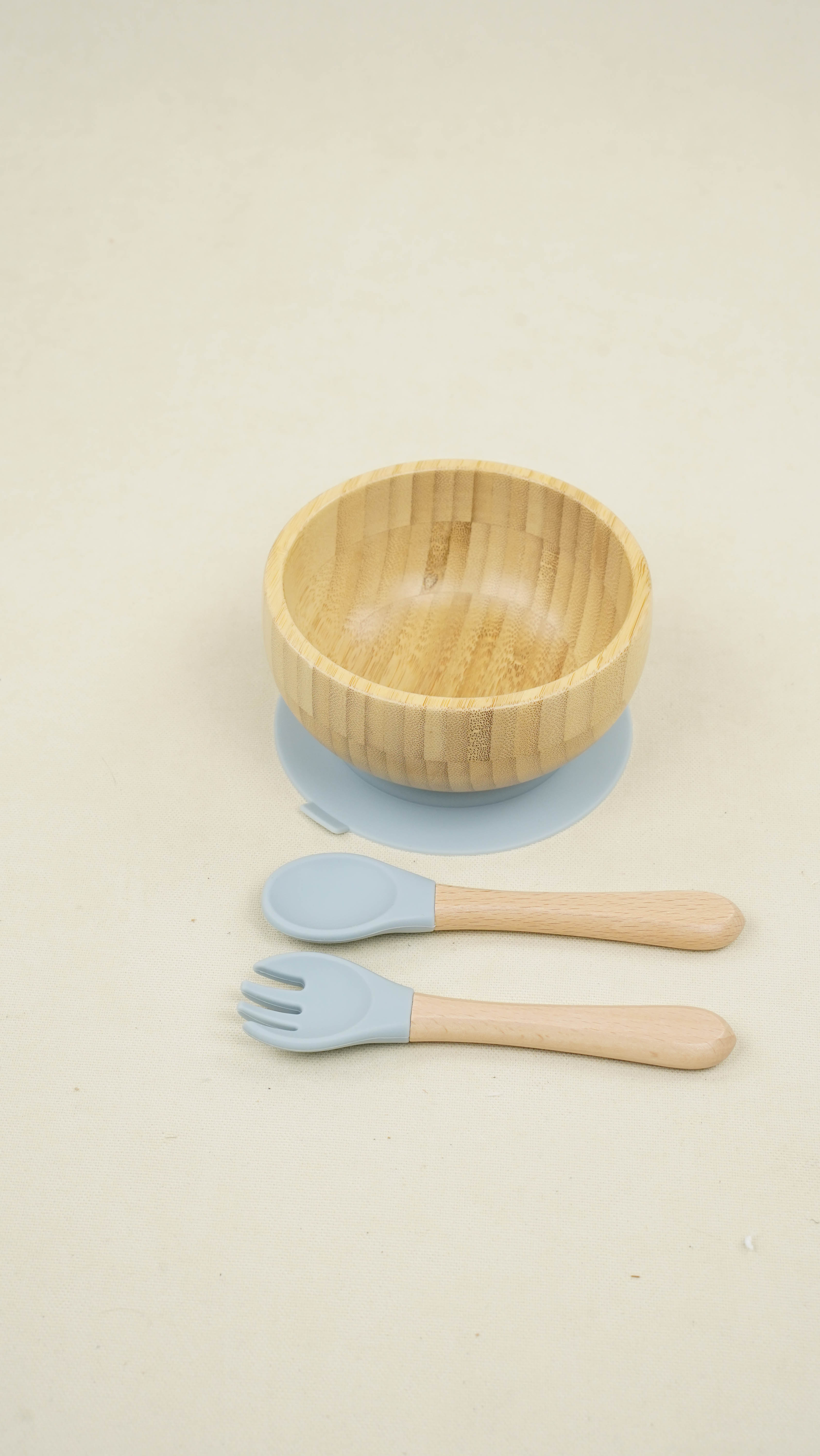 Lora Bliss Silikon Emiş Tabanlı Mama Kasesi ve Kaşık Seti