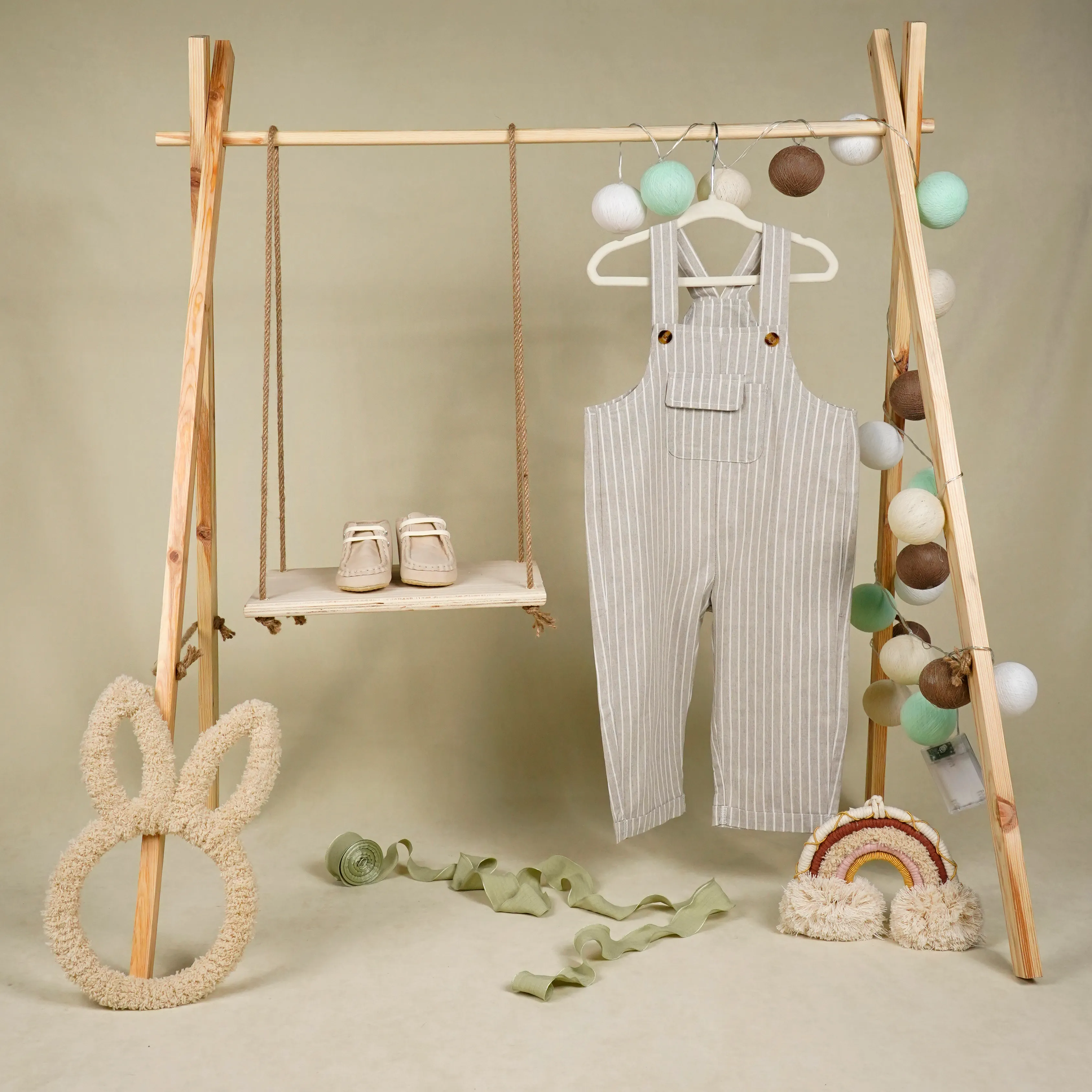 Lora Bliss Erkek Bebek Rahat Çizgili Salopet