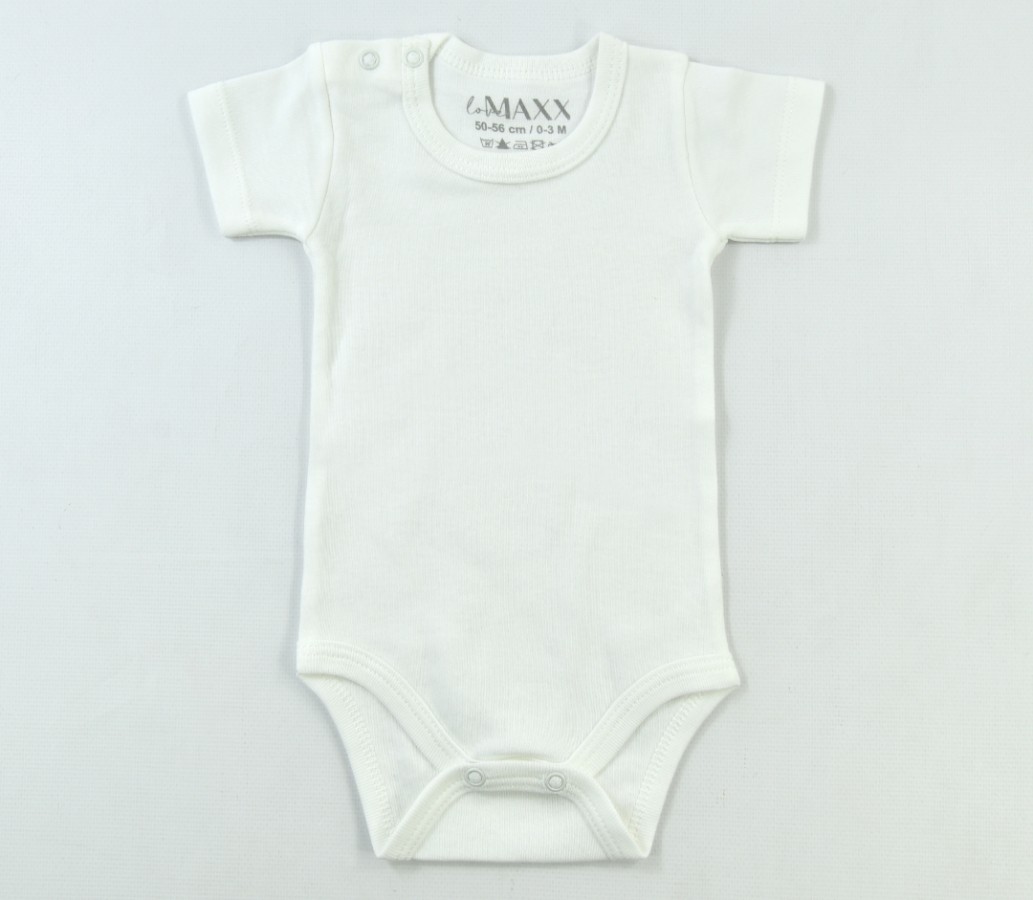 Lora Bliss Unisex Bebek Krem İnterlok Kısa Kol Aylık Body – 12-18 Ay