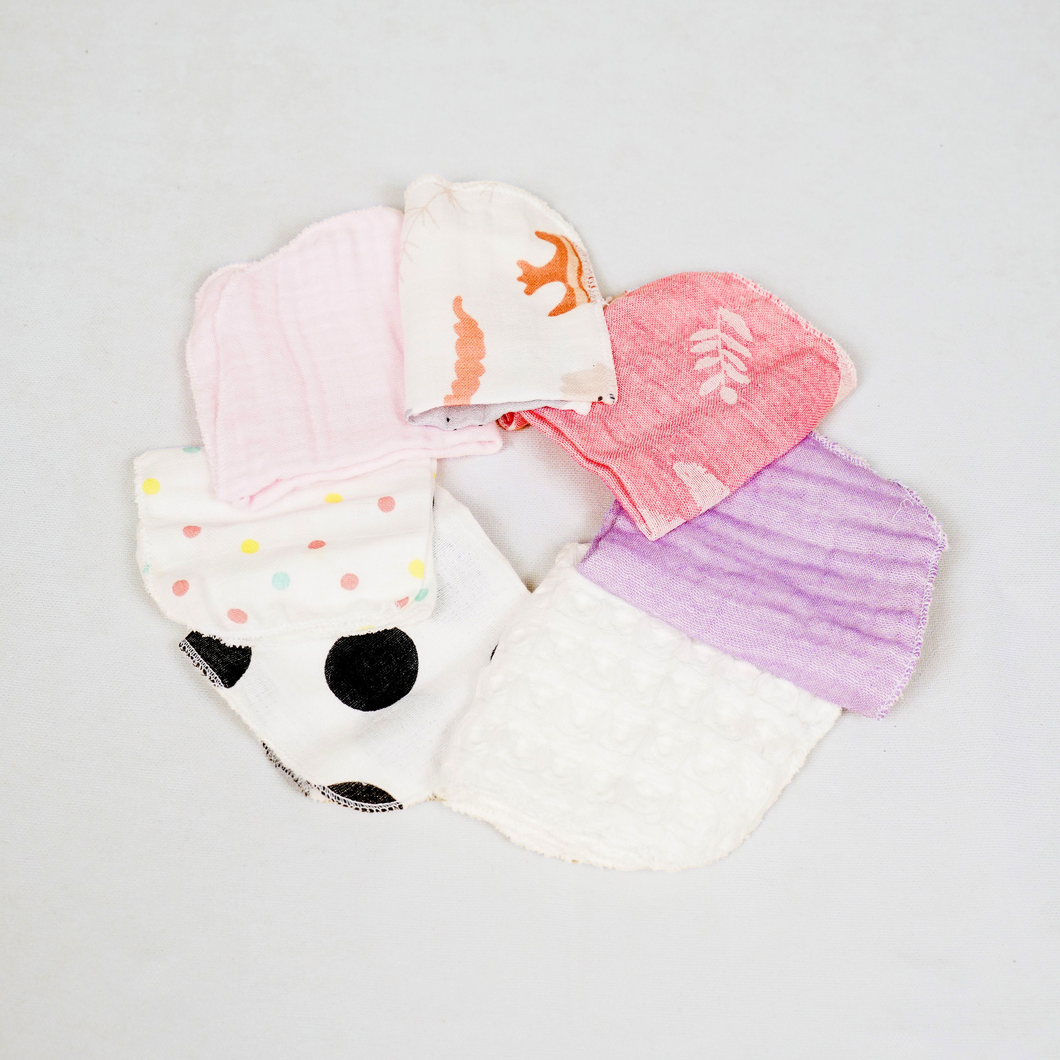 Lora Bliss Unisex Asorti Müslin 7’li Ağız Mendili