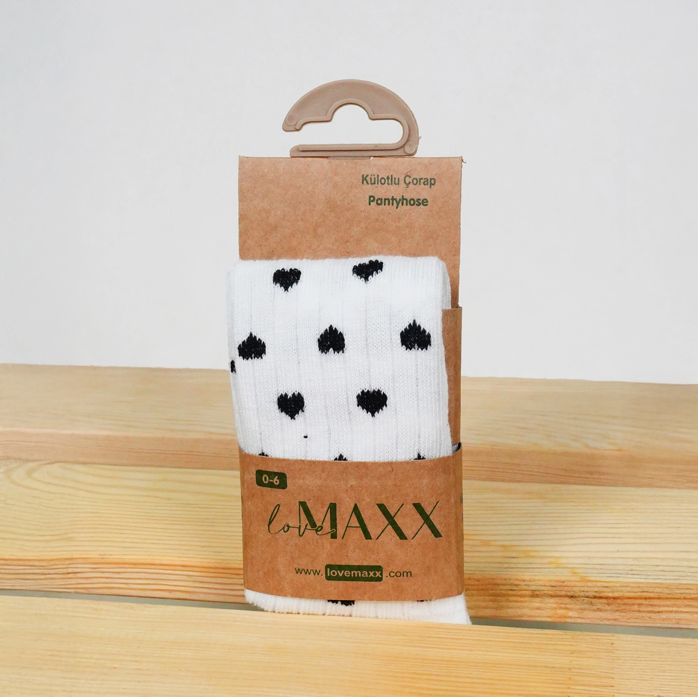 Lora Bliss Kalpli Külotlu Çorap - Beyaz