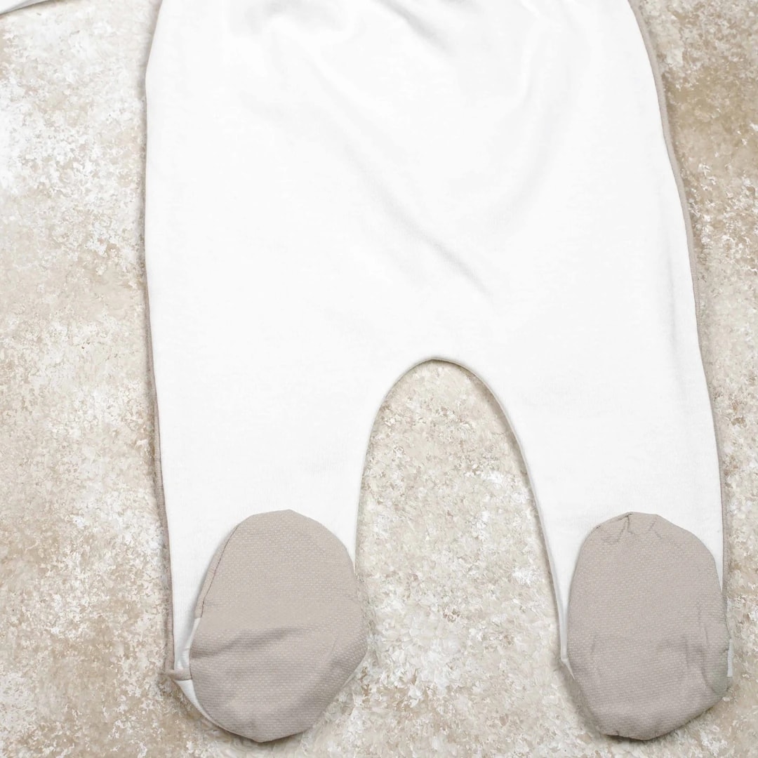 Lora Bliss Erkek Bebek Armalı 10’lu Hastane Çıkışı Seti - Bej