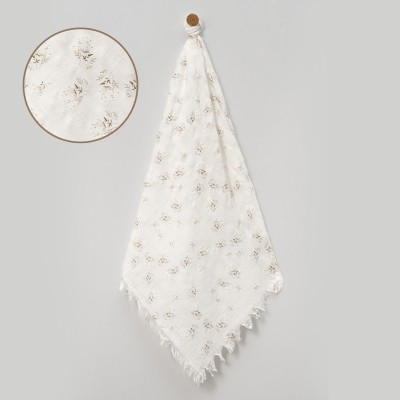 Lora Bliss Unisex 2 Kat Müslin Battaniye – Kahverengi Desenli (105×120 cm)