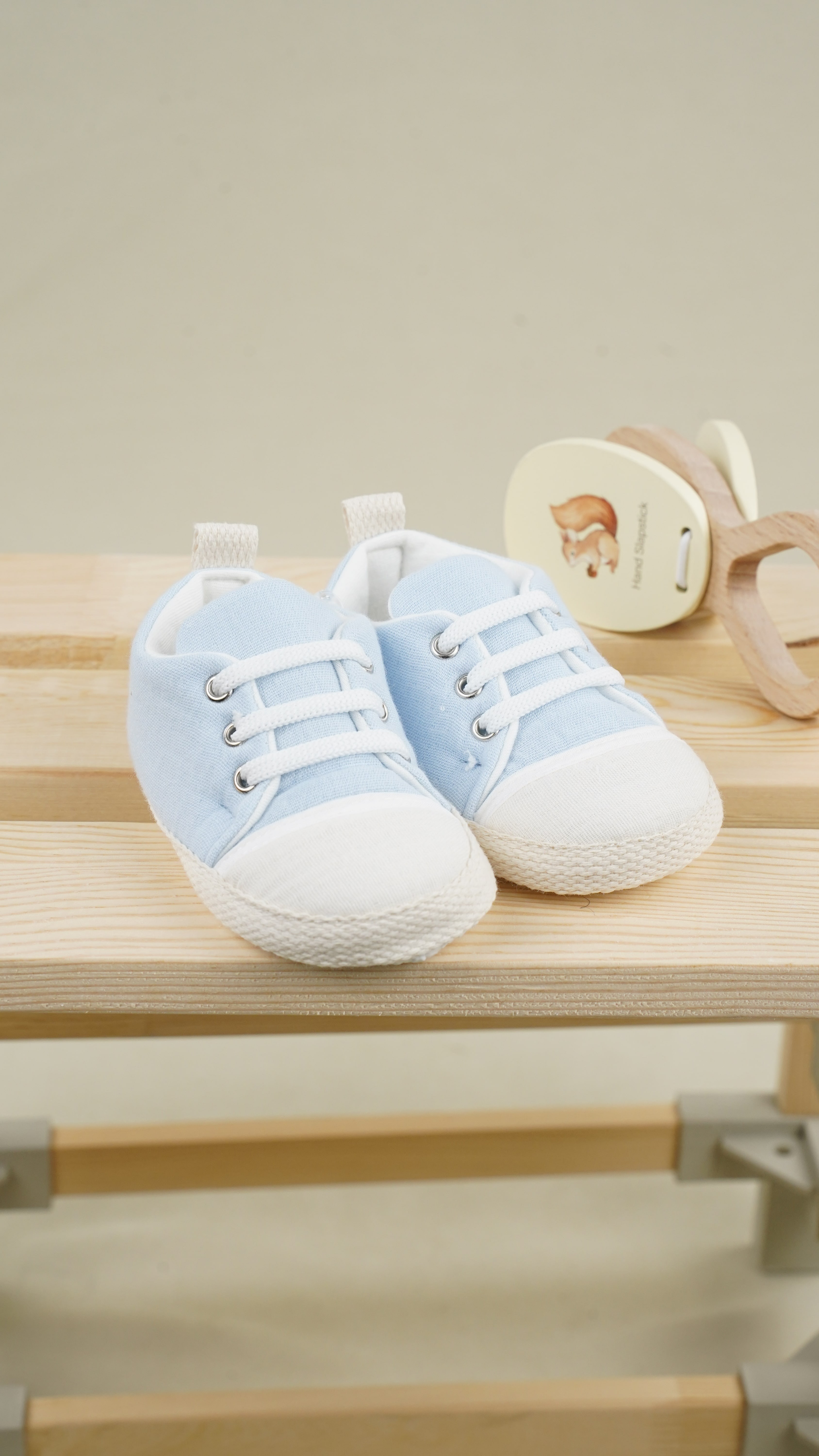 Lora Bliss  Bağcıklı Müslin Unisex Ayakkabı - Mavi