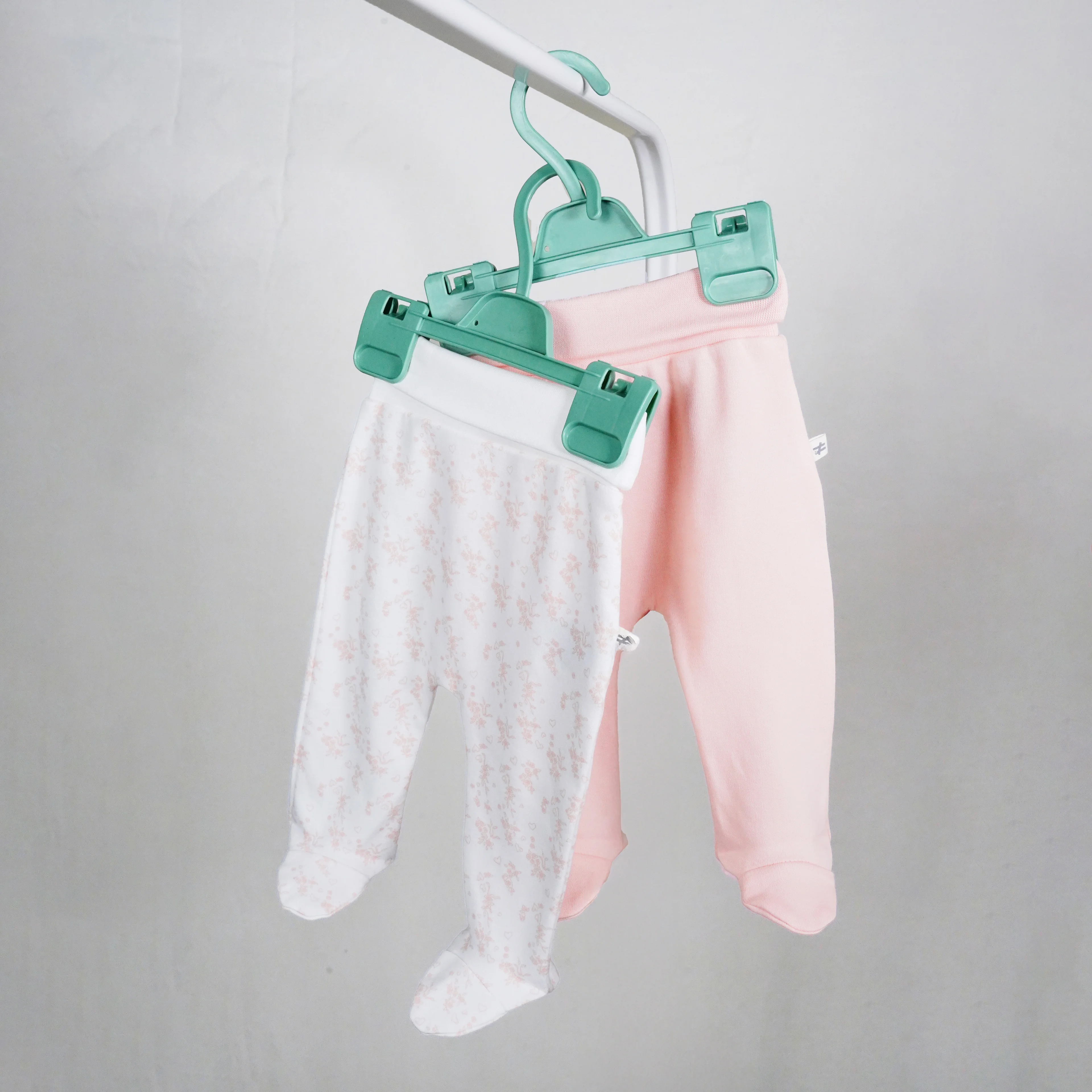 Lora Bliss Kız Bebek 3-6 Ay Flowers 2’li Patikli Pantolon – Pudra & Çiçek Desenli - Pudra ve Çiçek Desenli