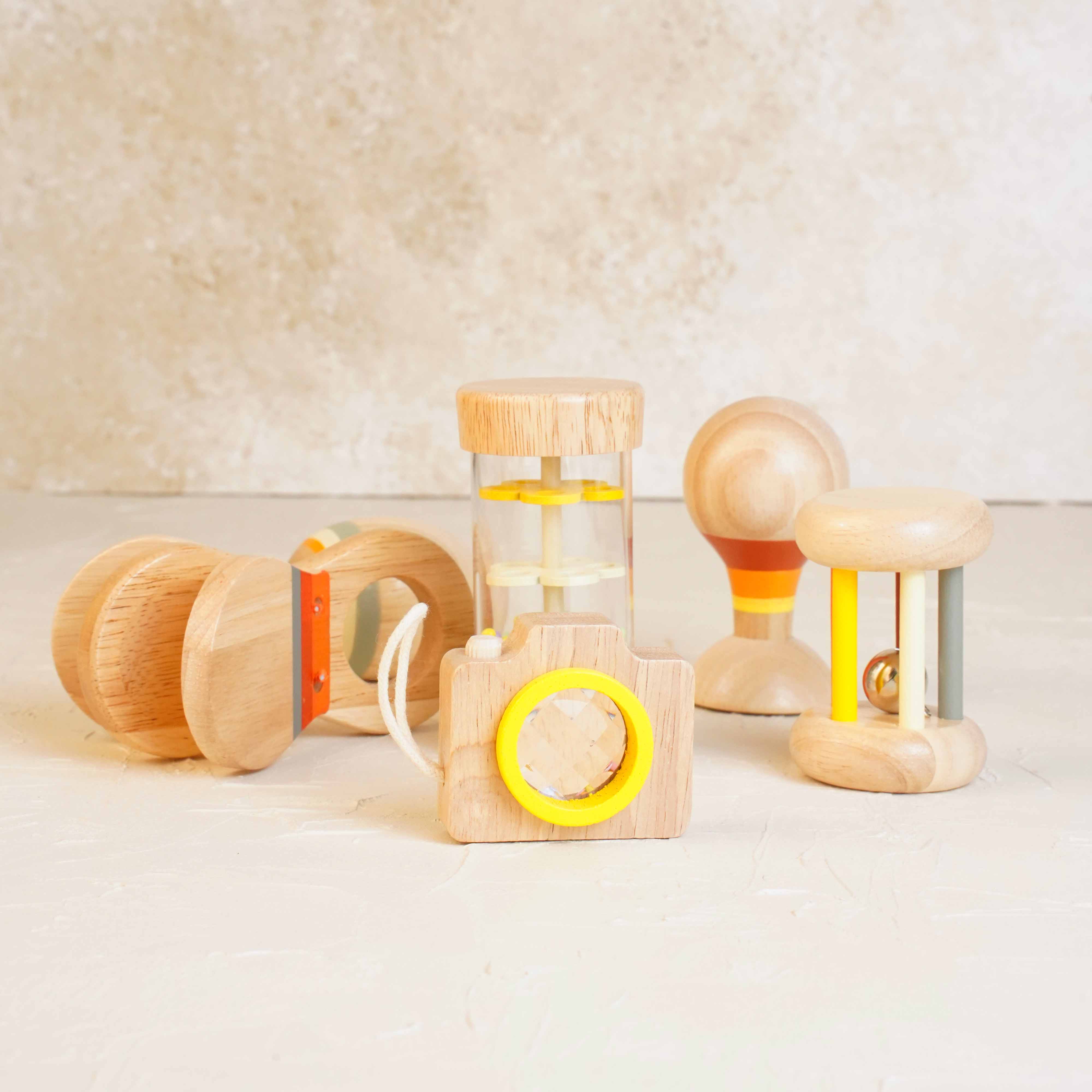 Lora Bliss Ahşap Çıngırak 6’lı Set Oyuncak