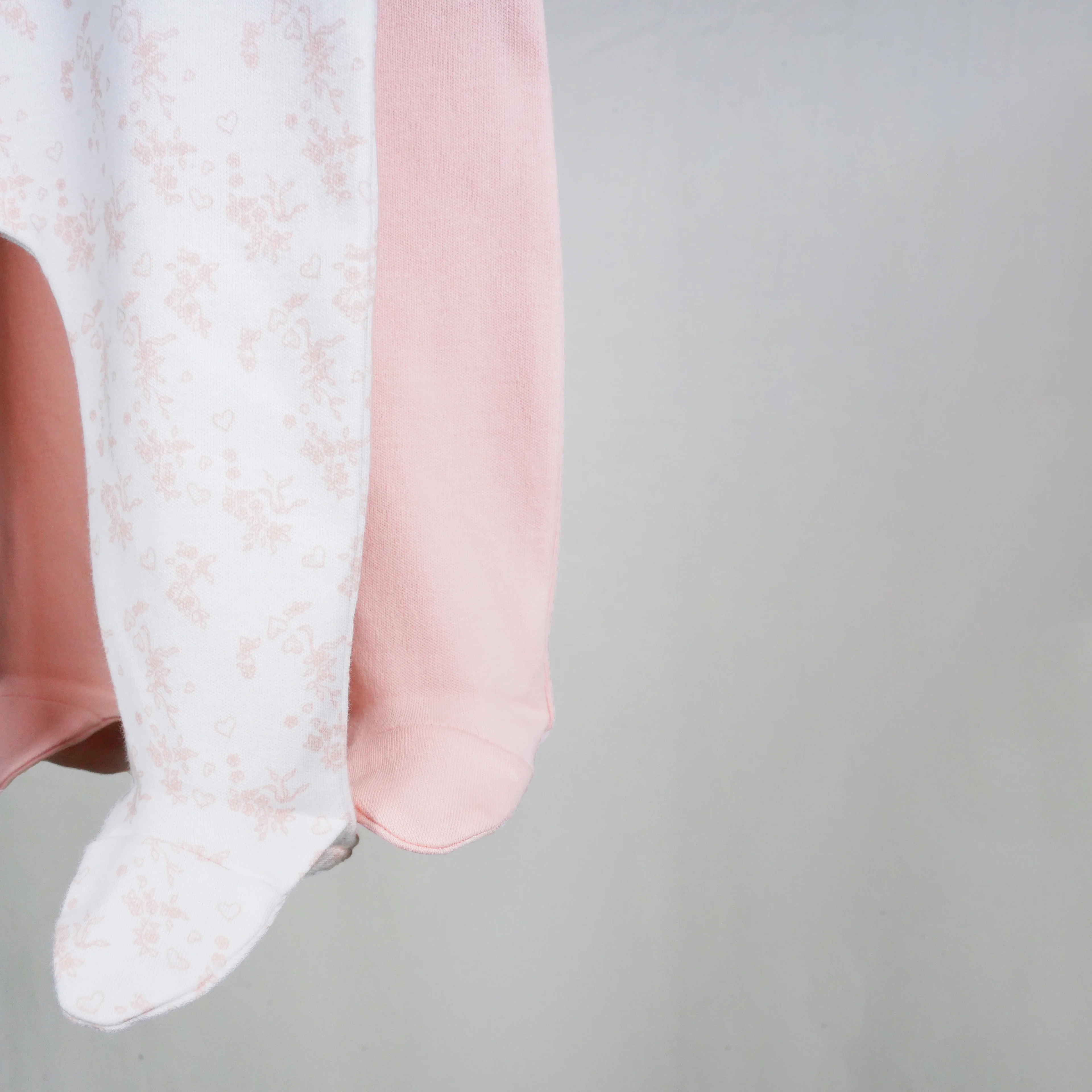 Lora Bliss Kız Bebek 3-6 Ay Flowers 2’li Patikli Pantolon – Pudra & Çiçek Desenli - Pudra ve Çiçek Desenli