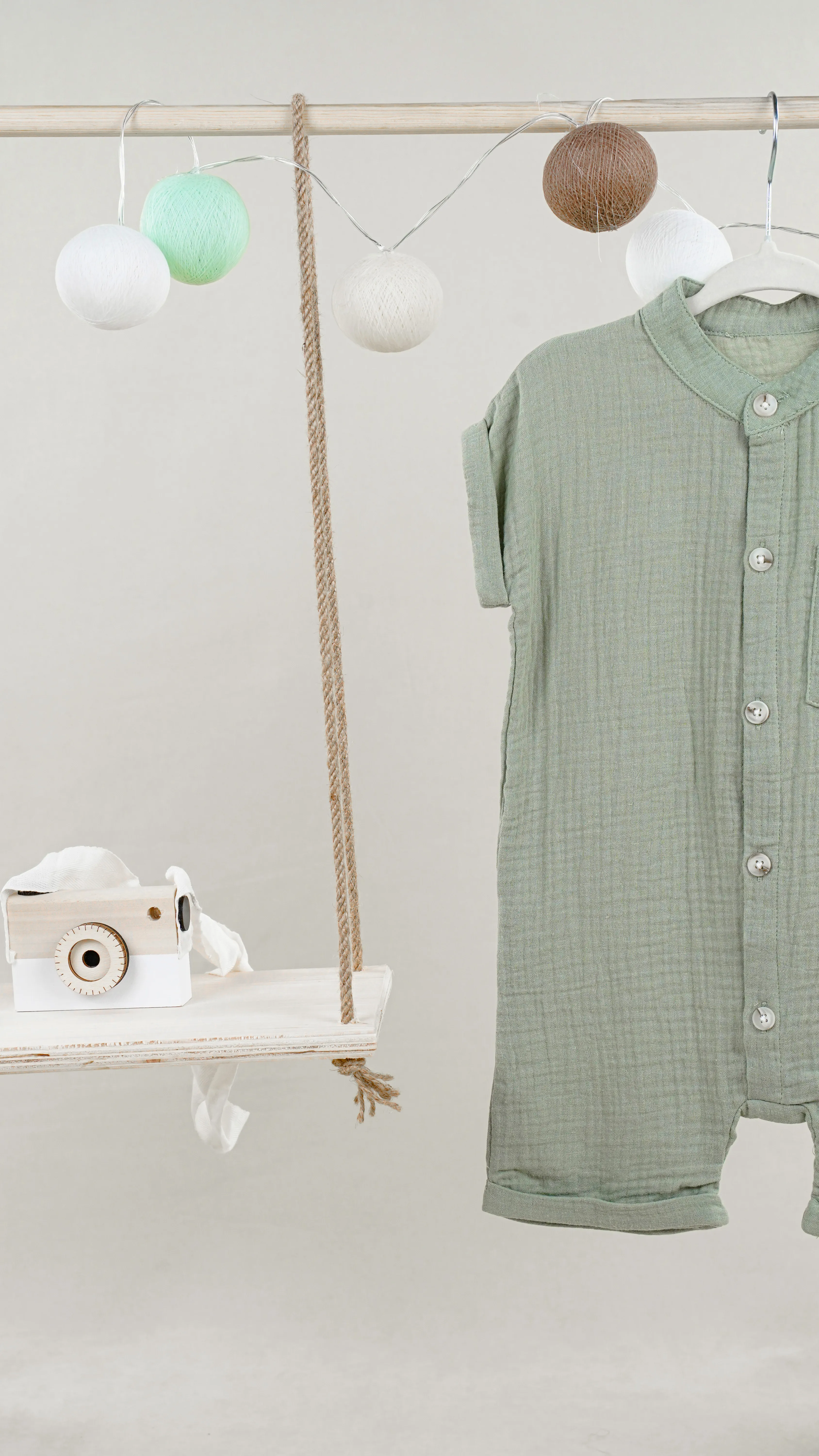 Lora Bliss Erkek Açık Yeşil Pamuk Tulum