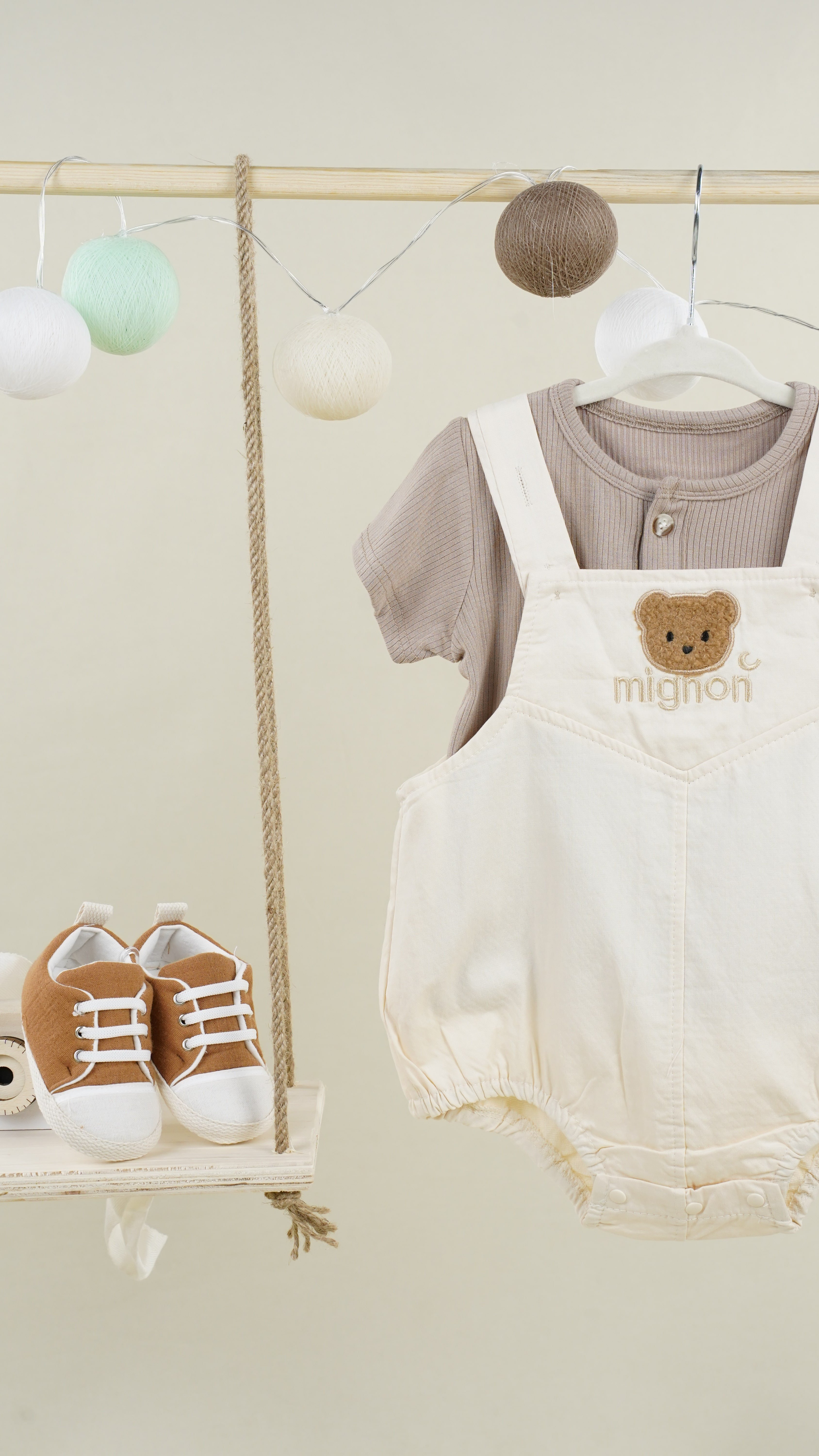Mignon Ayıcık Nakışlı Zıbın Tulum – 18-24 Ay