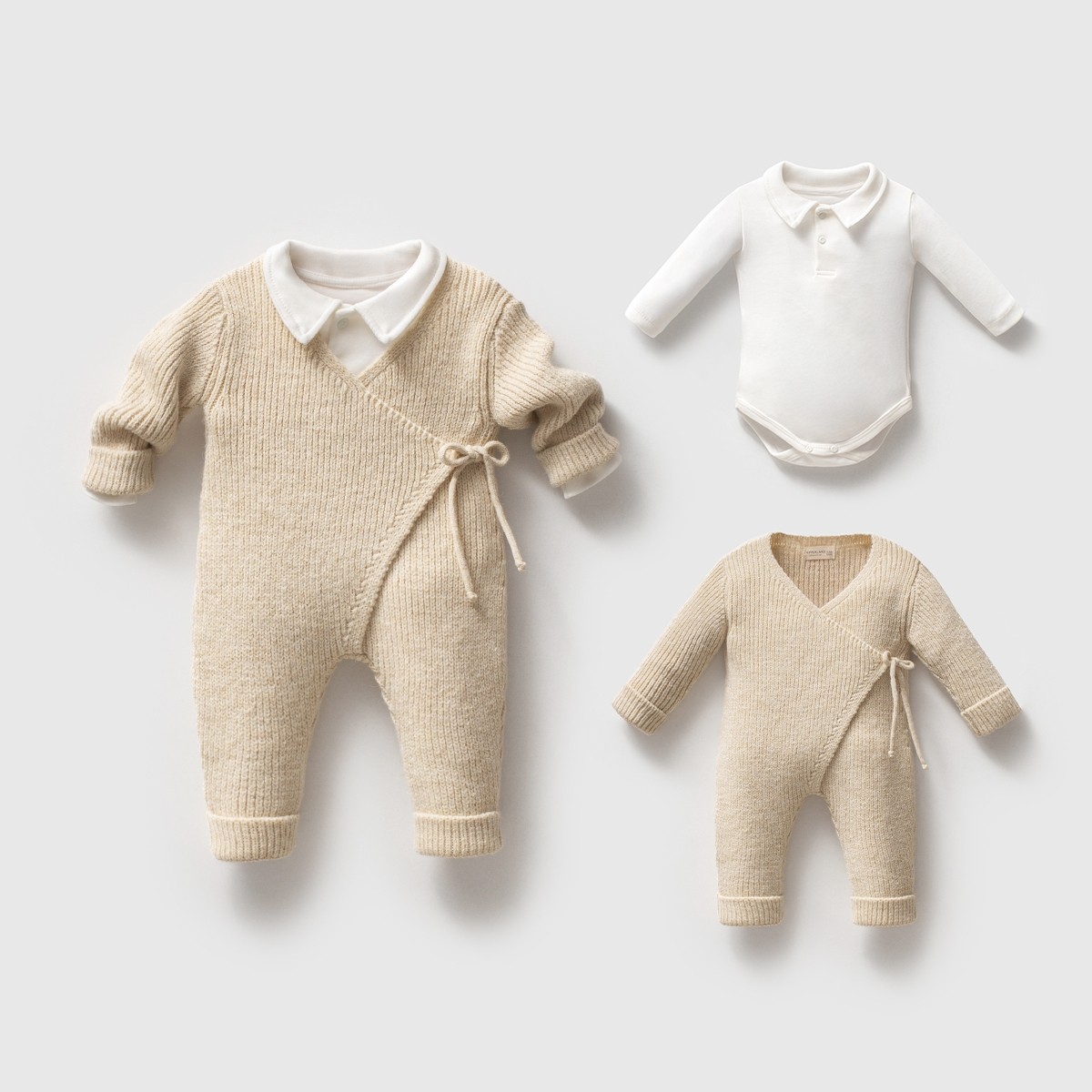 Nipperland Unisex Kruvaze Tulum - Bej