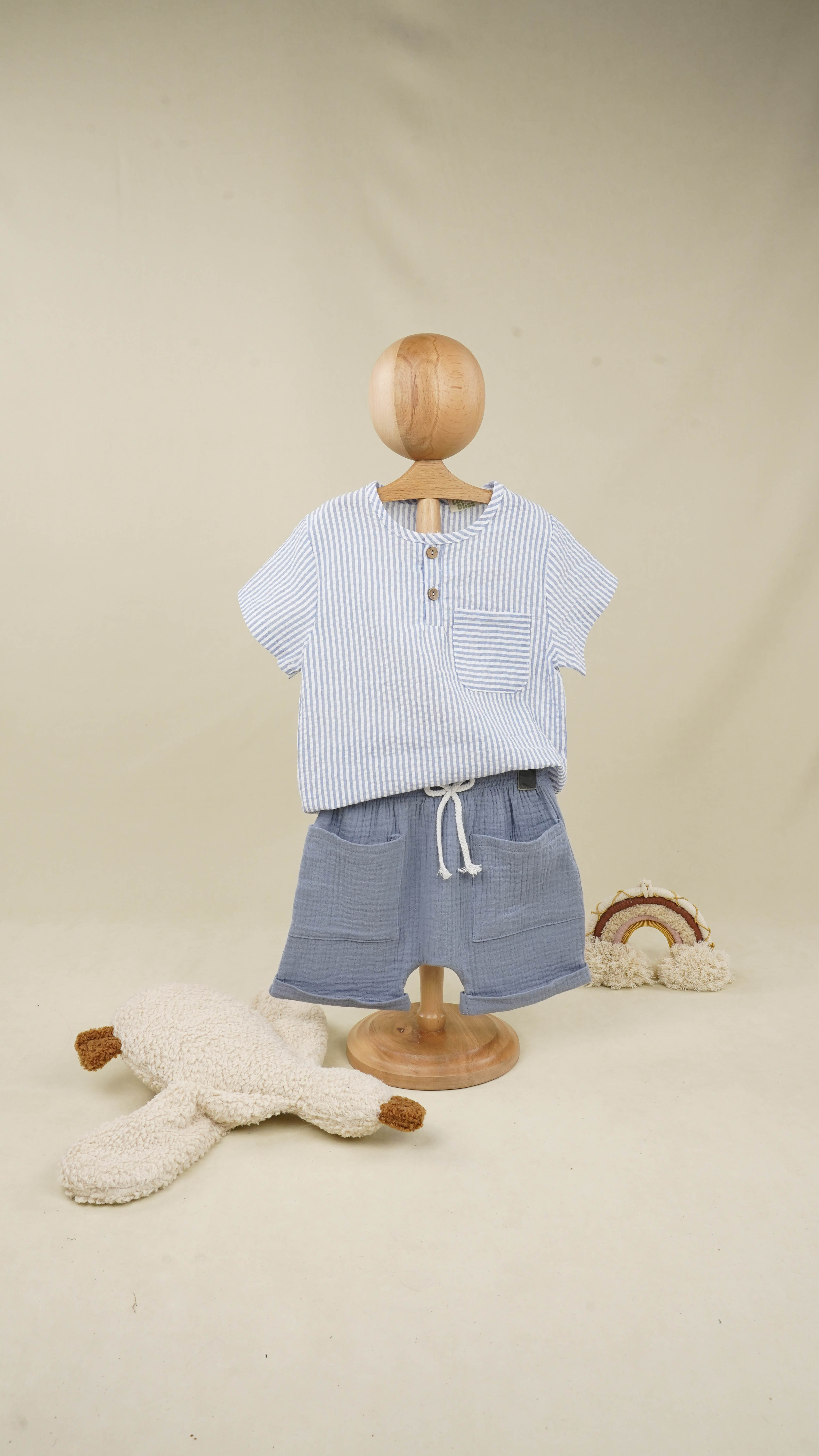 Lora Bliss Erkek Çocuk Gökyüzü Mavisi İkili Takım