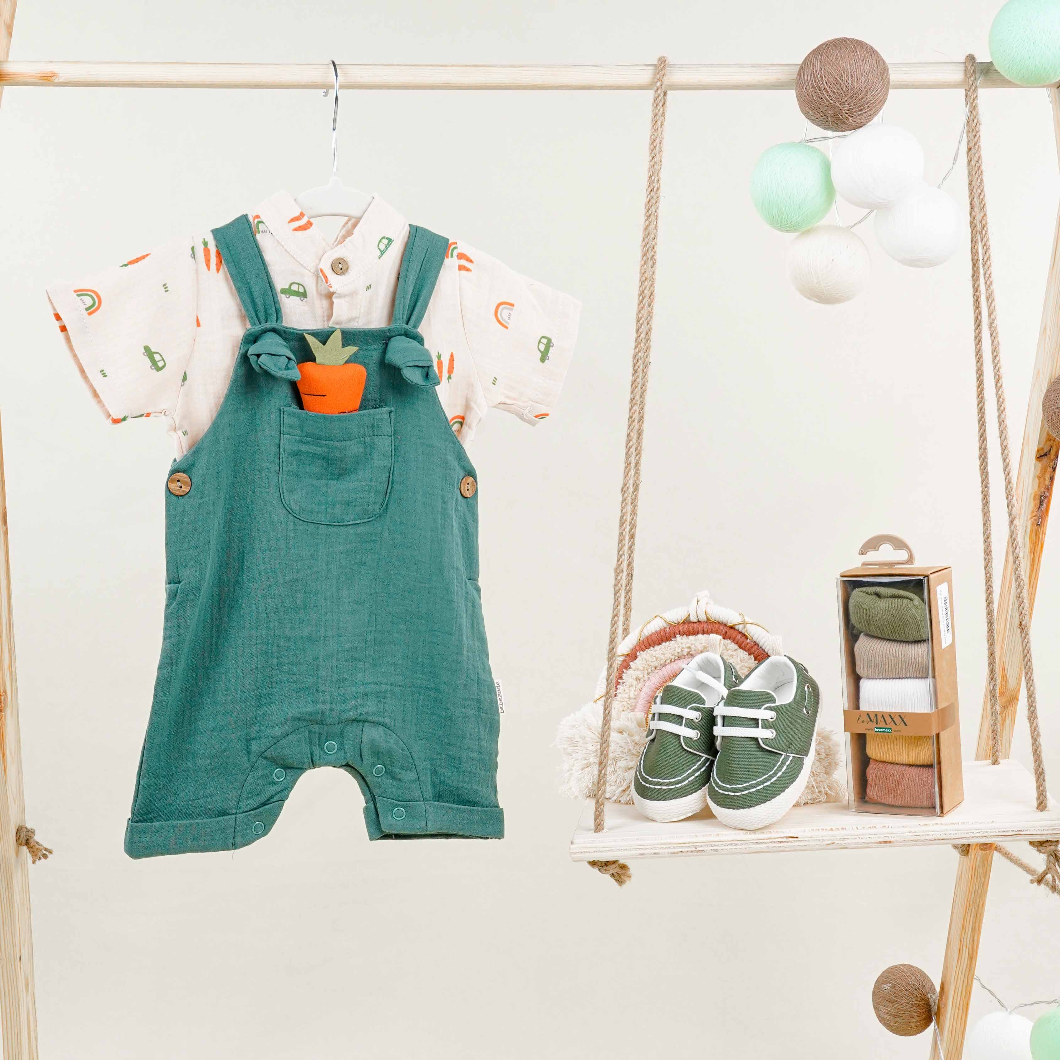 Lora Bliss 5’li Doğal Tonlarda Unisex Bebek Çorap Seti – 0-3 Ay / 3-6 Ay