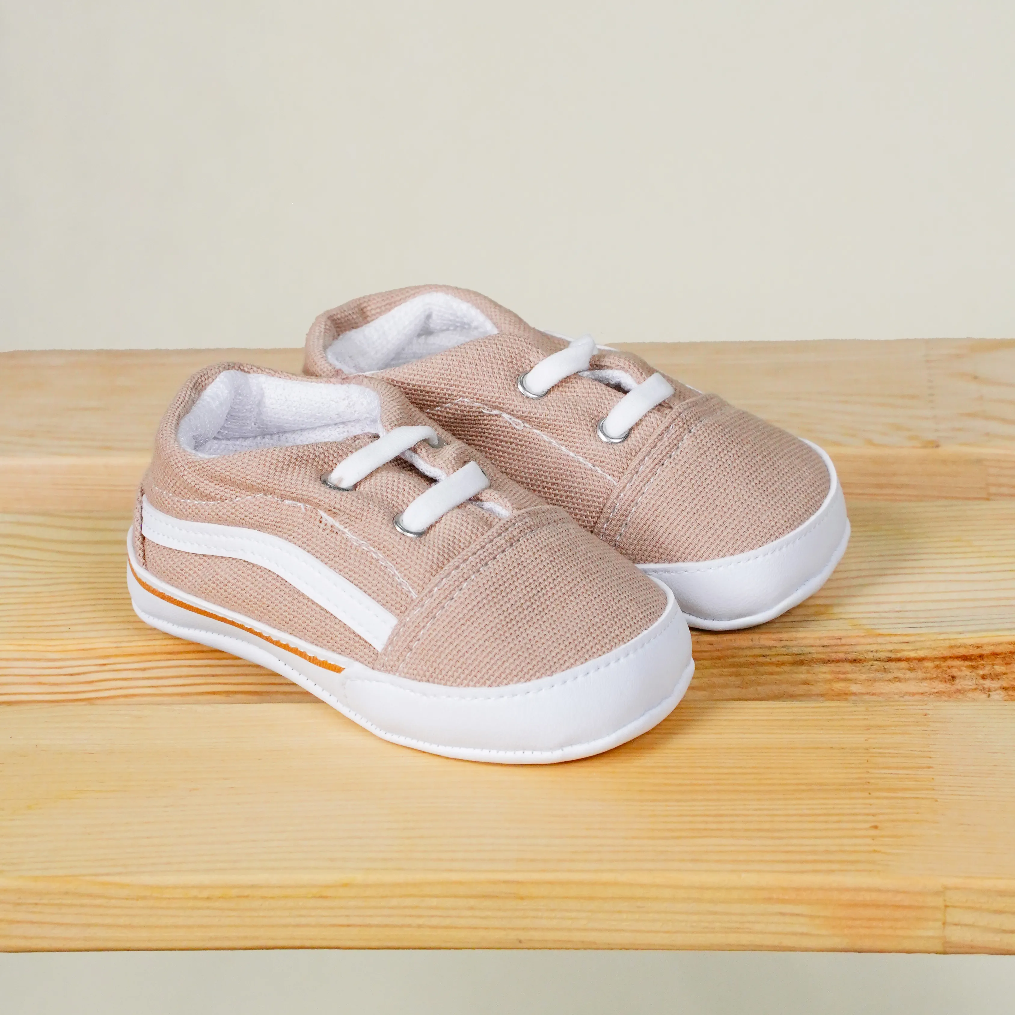 Lora Bliss Erkek Bağcıklı Spor Patik | Rahat ve Esnek Taban - Bej