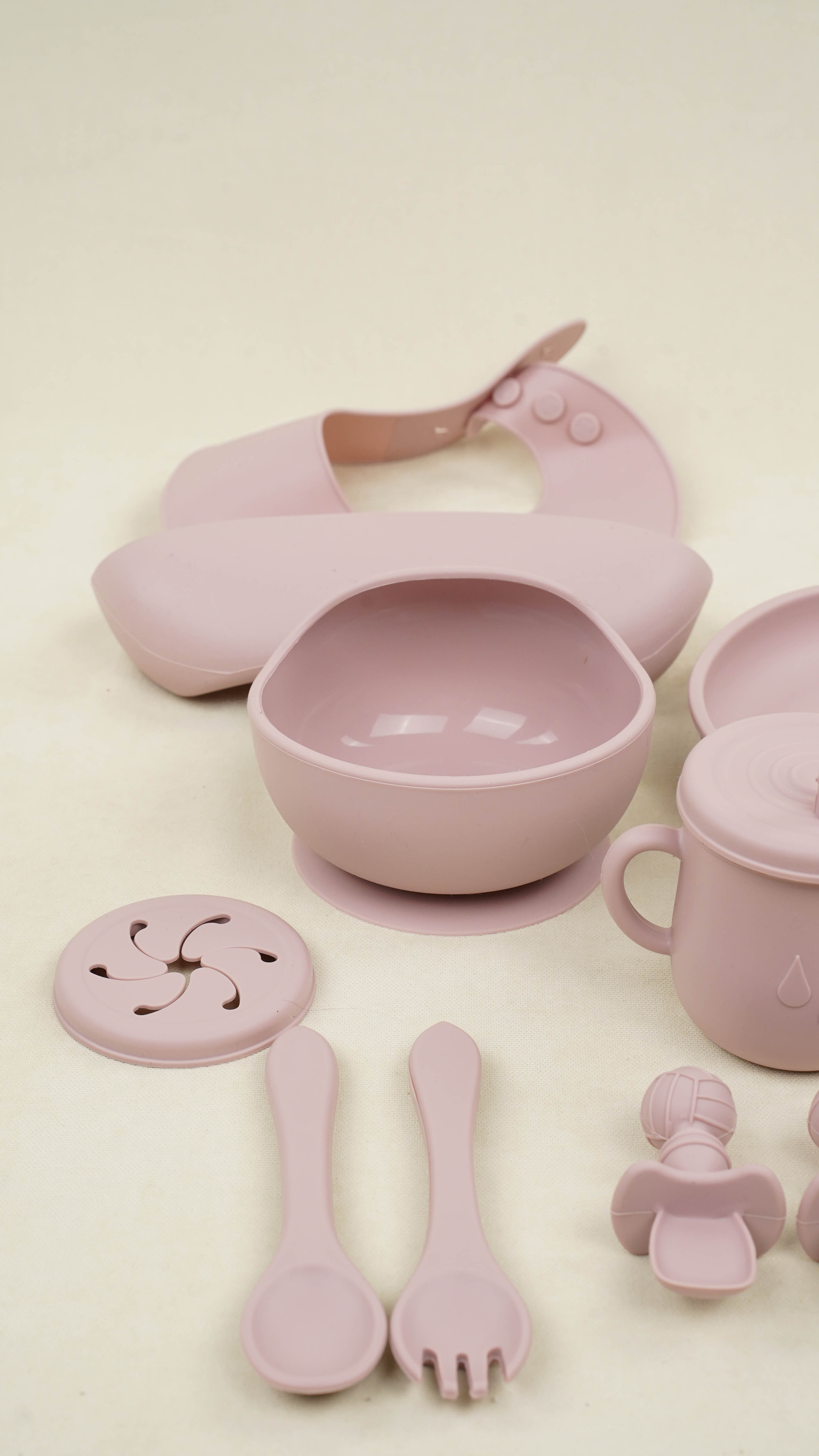 Lora Bliss 10 Parça BPA İçermeyen Silikon Mama Seti