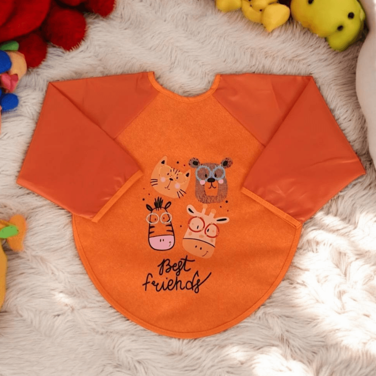 Lora Bliss Erkek Best Friends Kollu Önlük – Turuncu