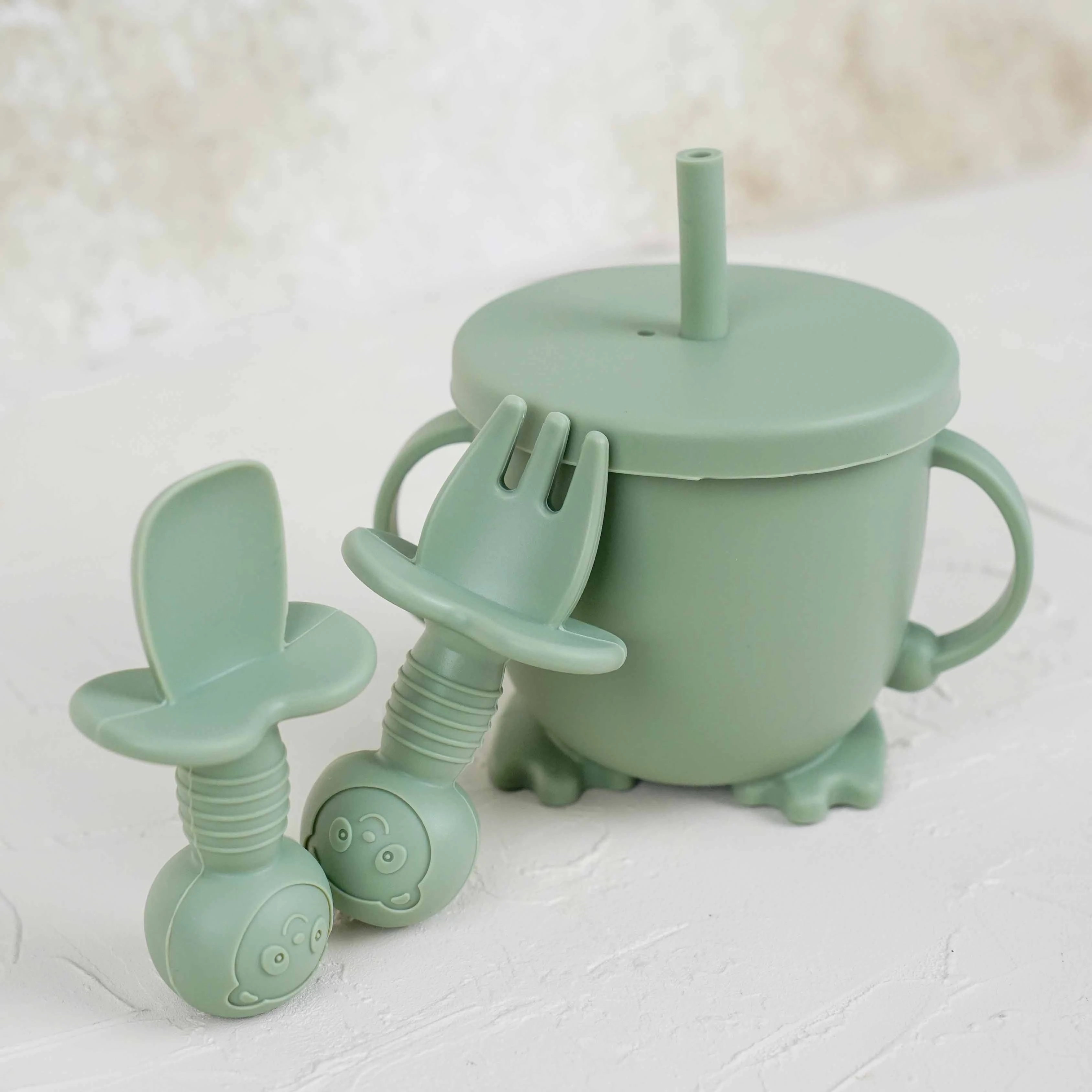 Lora Bliss 12 Parça Silikon Çocuk Beslenme Seti