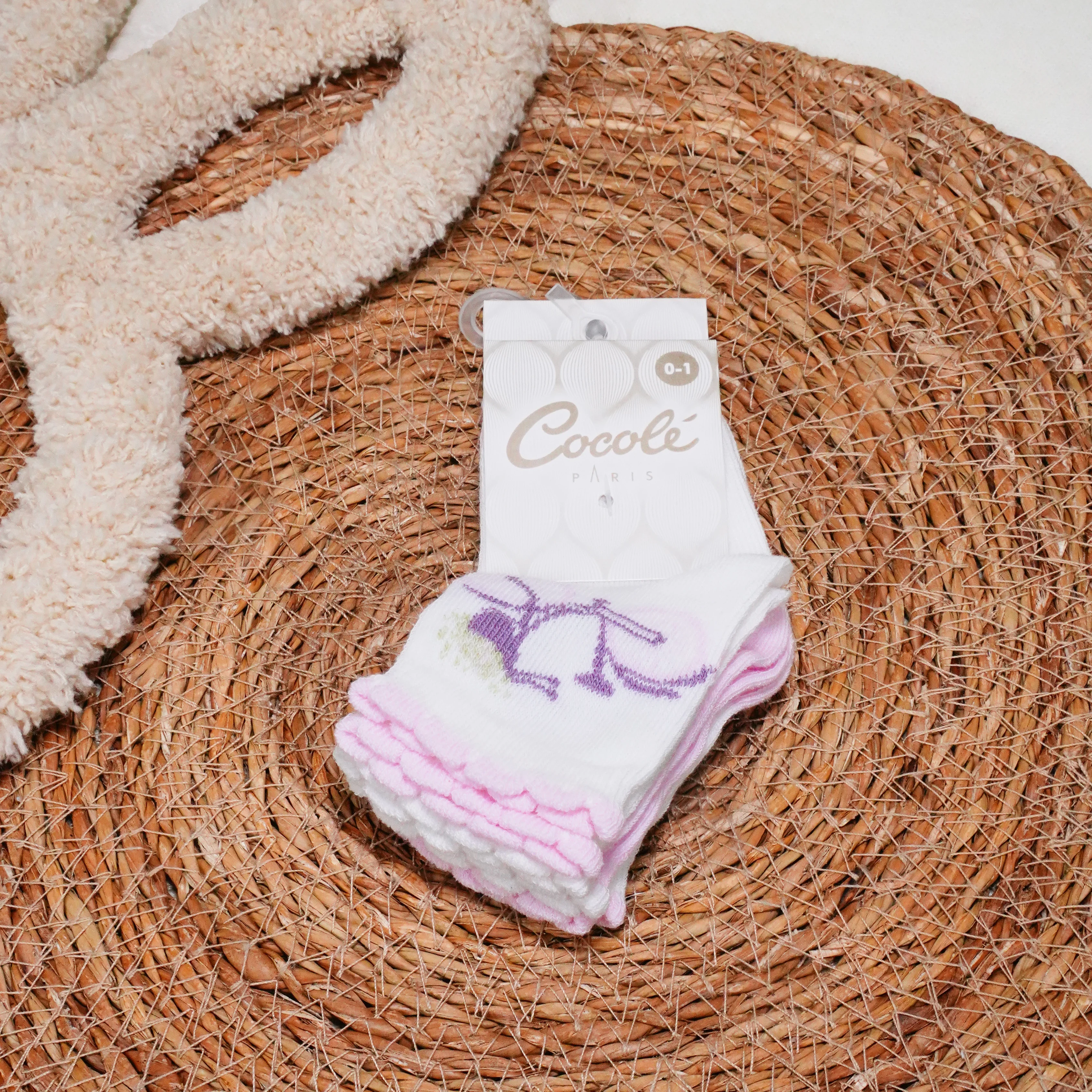 Lora Bliss 3'lü Soket Çorap - Pembe ve Mor