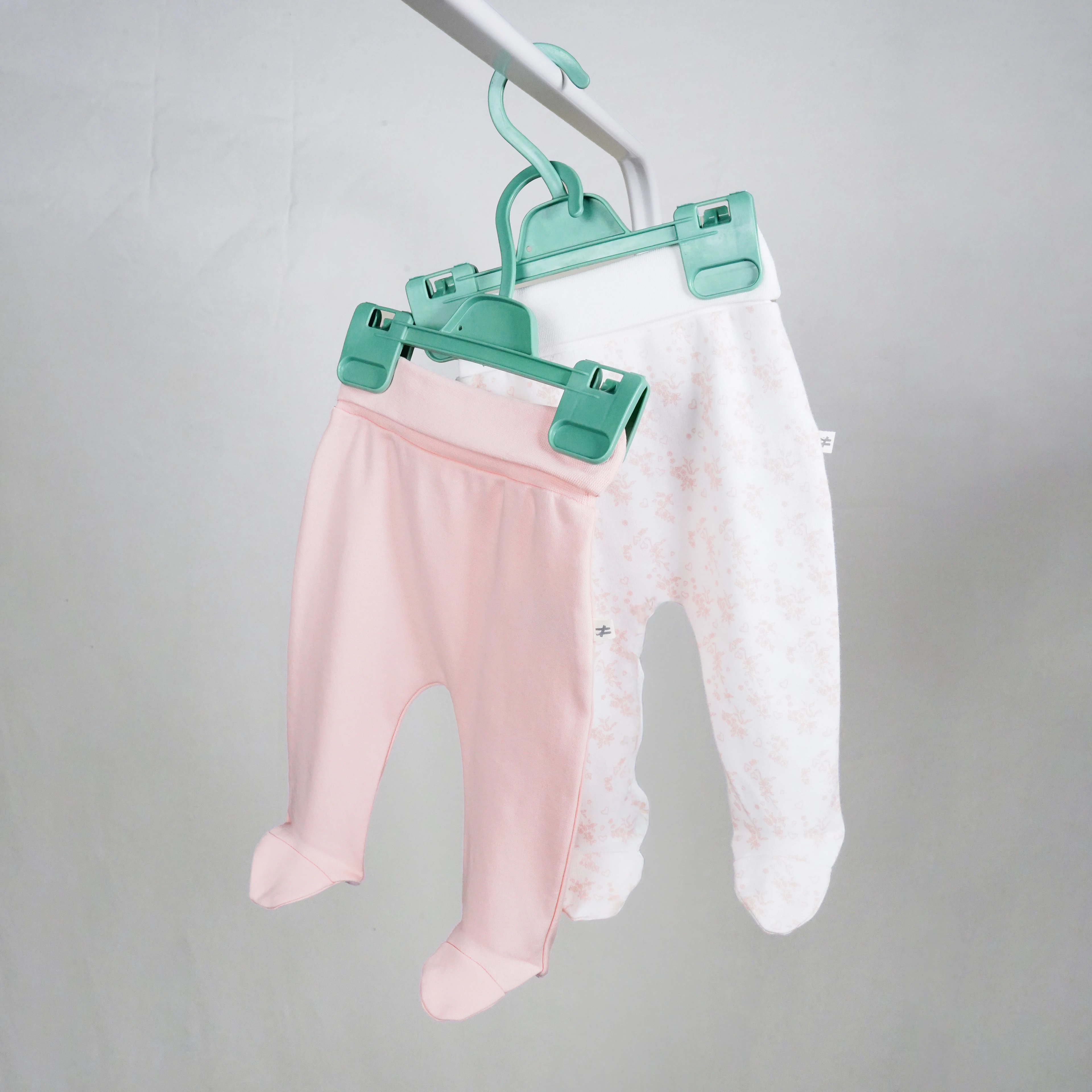 Lora Bliss Kız Bebek 3-6 Ay Flowers 2’li Patikli Pantolon – Pudra & Çiçek Desenli - Pudra ve Çiçek Desenli