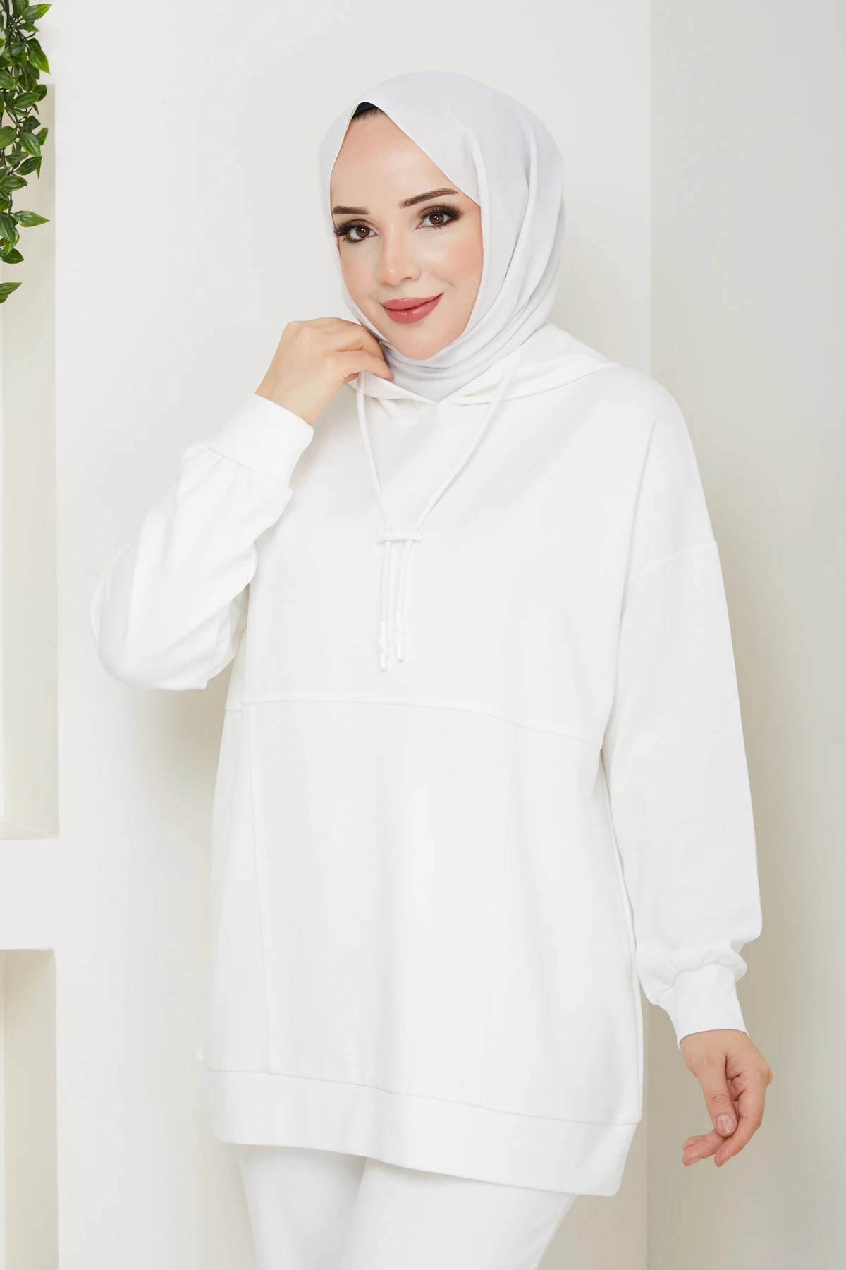 Kapüşonlu Biyeli Oysho İkili Takım