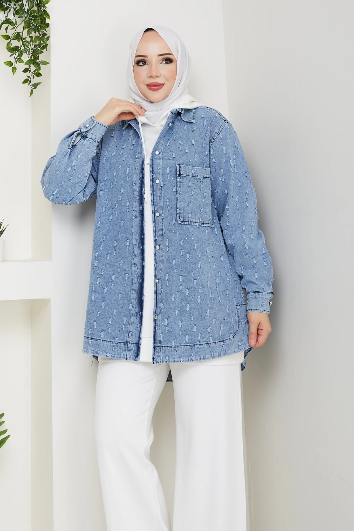 Kot Ceket Pul Detaylı