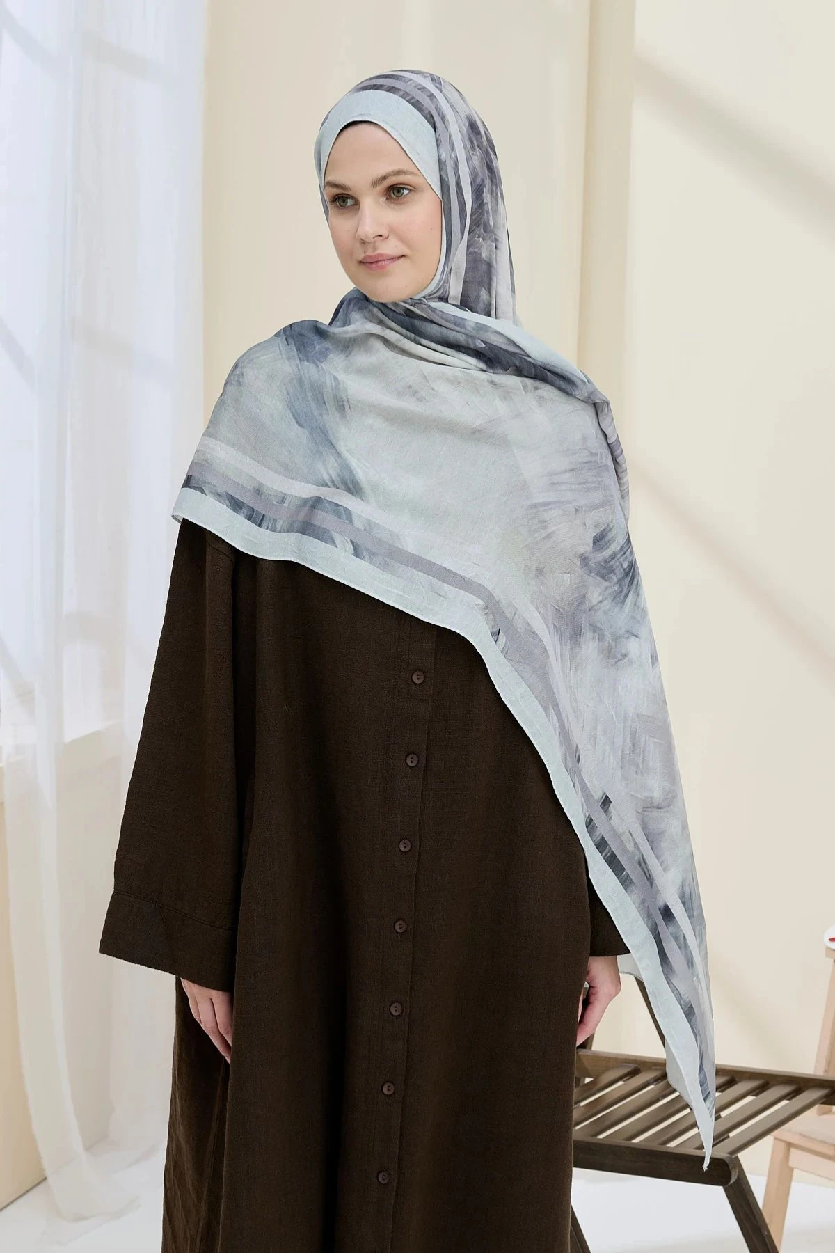 Fırça Desen Moda Kaşmir Şal