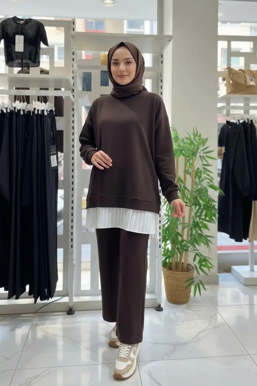 Piliseli İkili Takım - Kahve