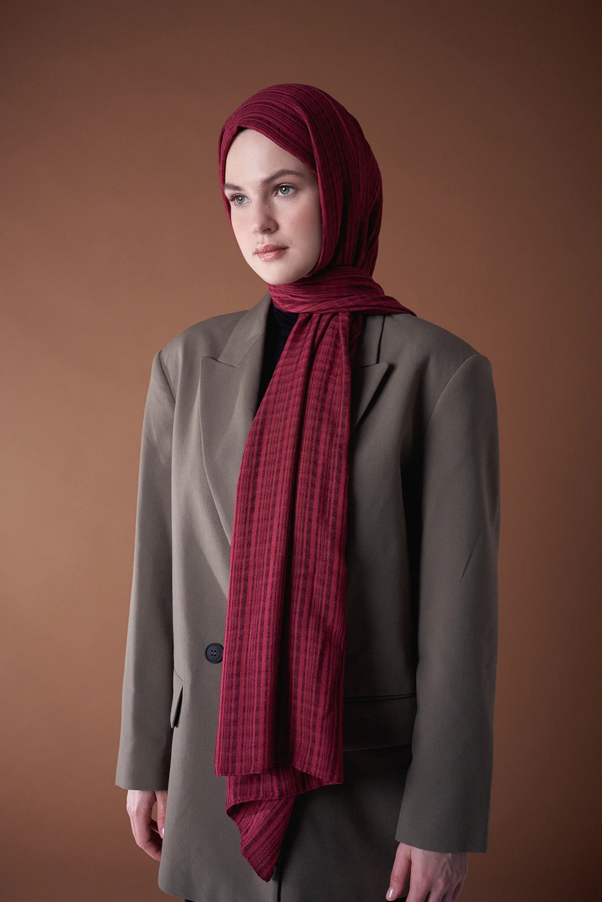 Misto Pamuk Şal - Vişne Çürüğü