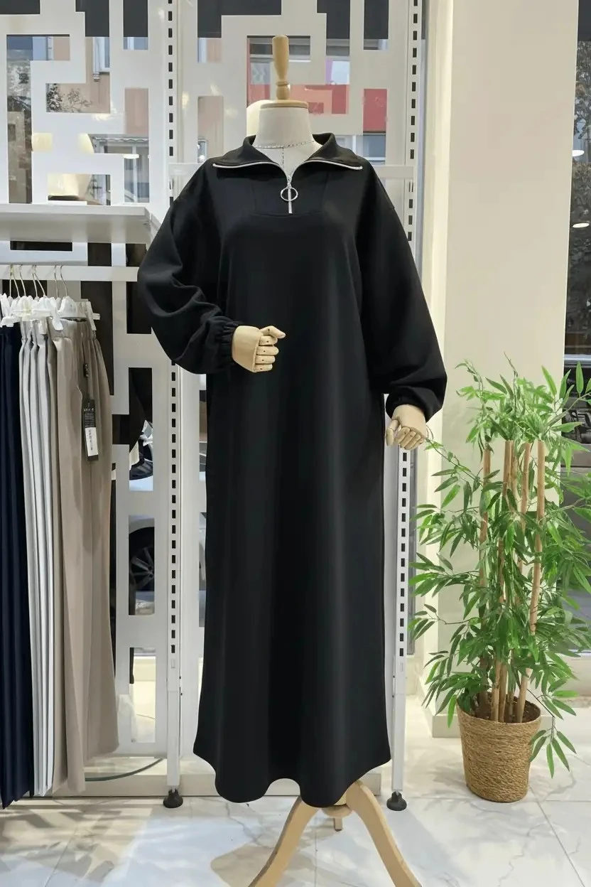 Fermuarlı Oysho Elbise