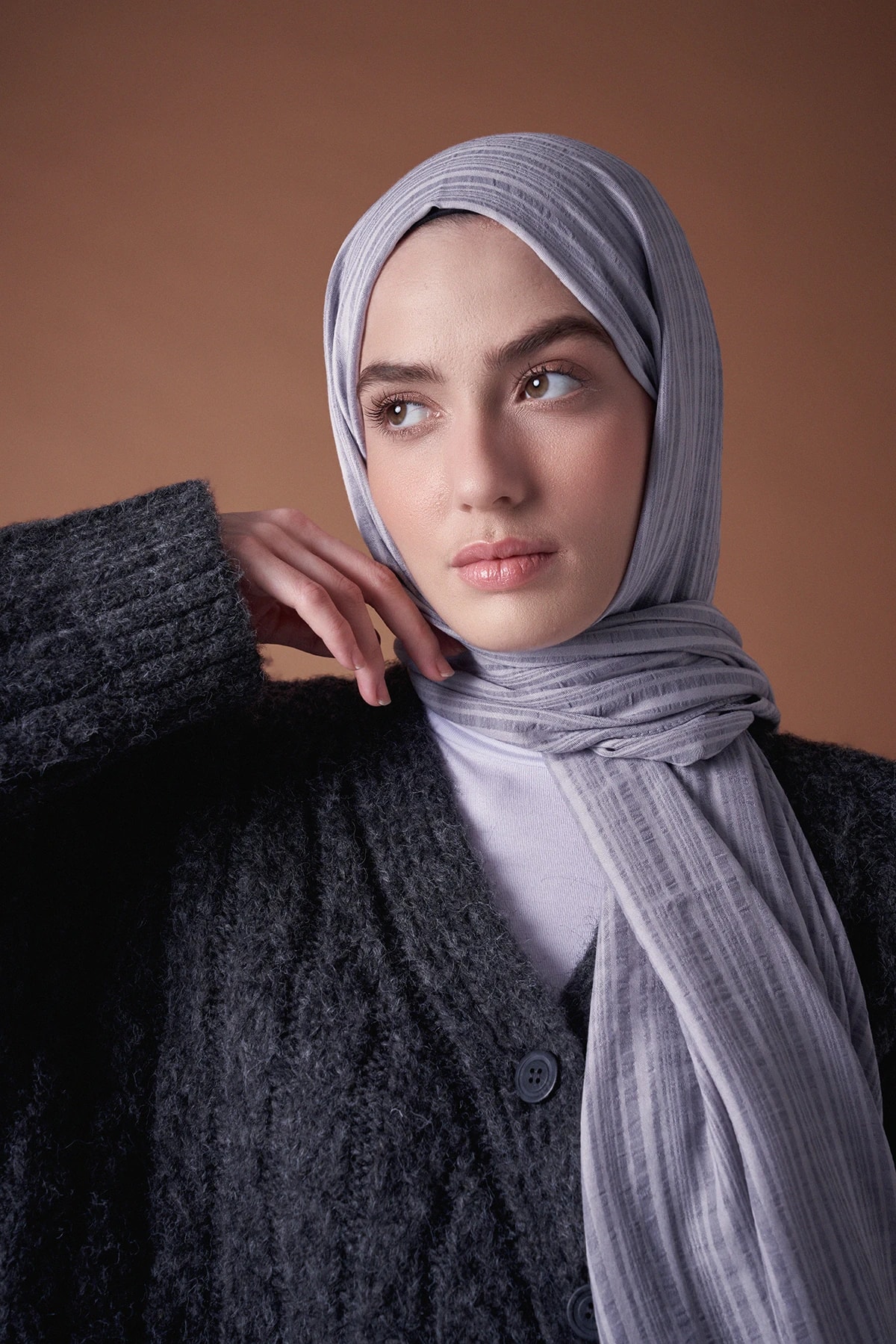 Misto Pamuk Şal - Gri