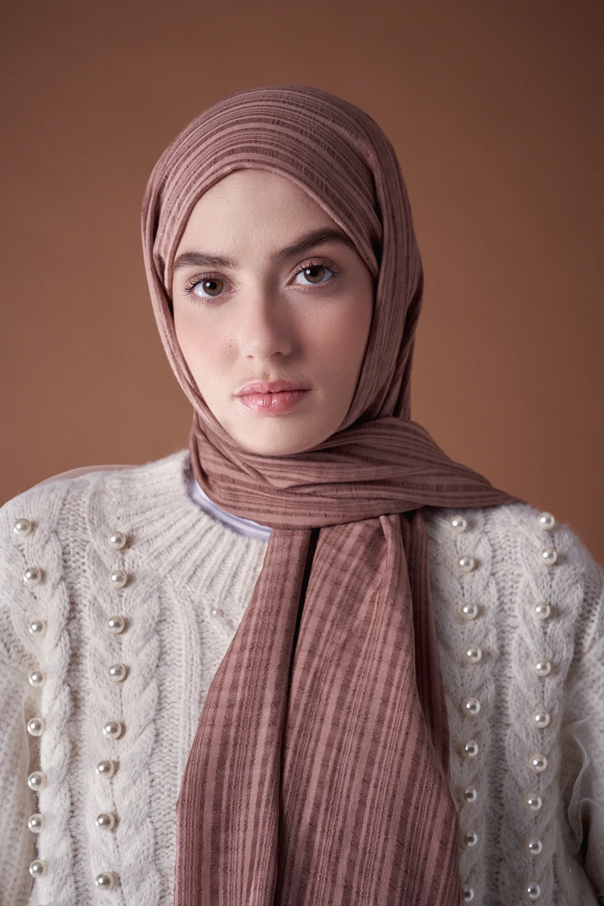 Misto Pamuk Şal - Vizon