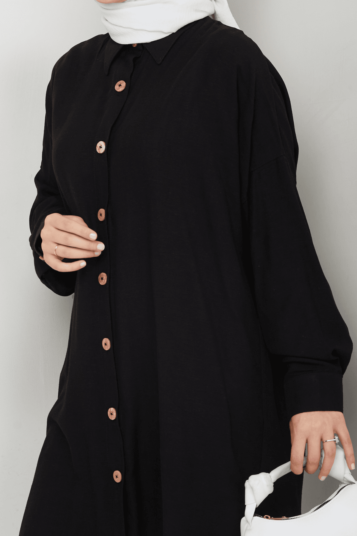 Oversize Keten Tunik