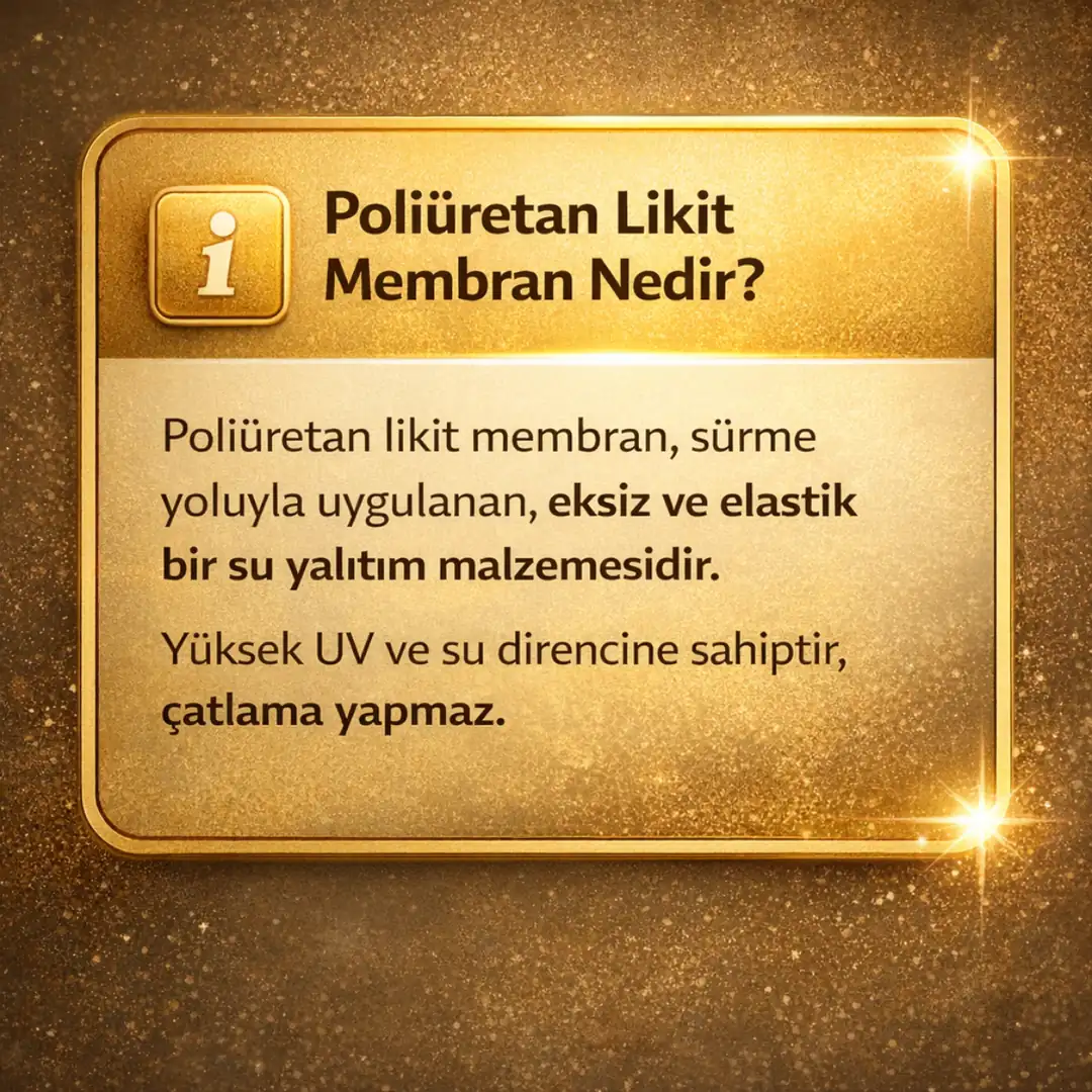 Poliüretan likit membran teknik özellikleri ve uygulama bilgileri