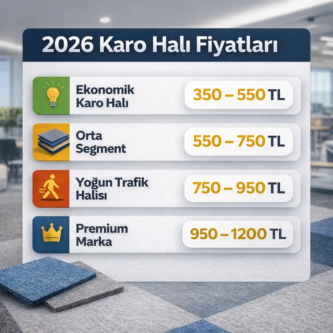 2026 karo halı metrekare fiyat tablosu infografik&nbsp;