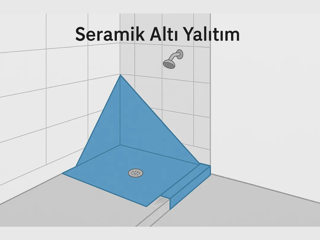 Banyo ve ıslak hacim seramik altı su yalıtımı – likit membran uygulaması.