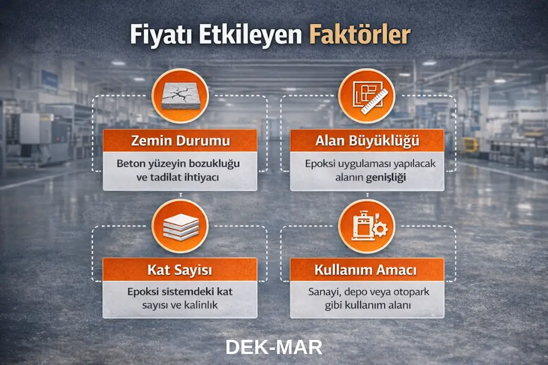 Hadımköy epoksi zemin fiyatlarını etkileyen faktörler zemin durumu alan ve epoksi türü