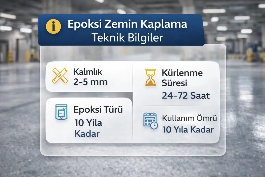 Epoksi zemin kaplama teknik özellikler ve uygulama bilgileri&nbsp;