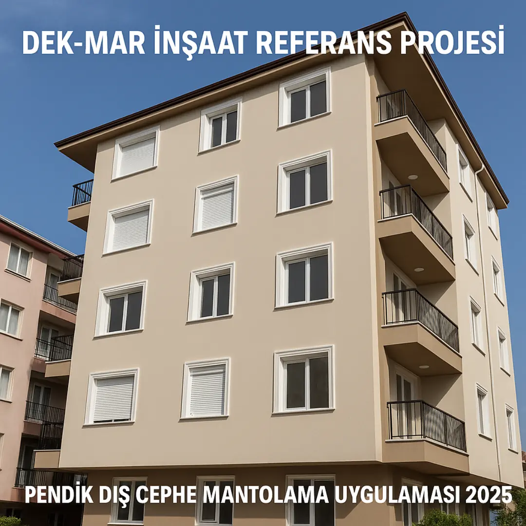 Dek-Mar İnşaat referans projesi – Pendik dış cephe mantolama uygulaması 2025