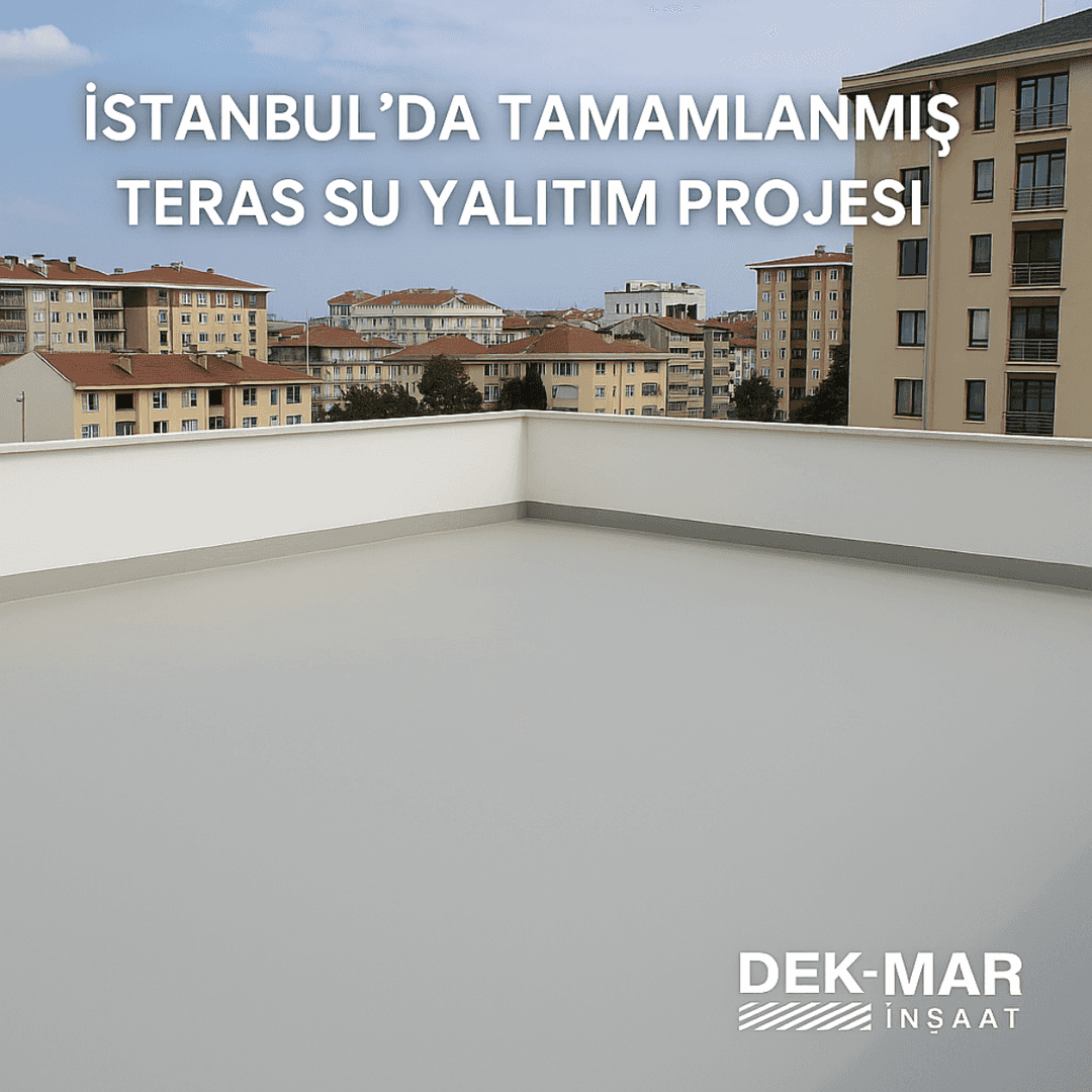 Dek-Mar İnşaat tarafından tamamlanmış Köster su yalıtım referans projesi – teras izolasyonu. 