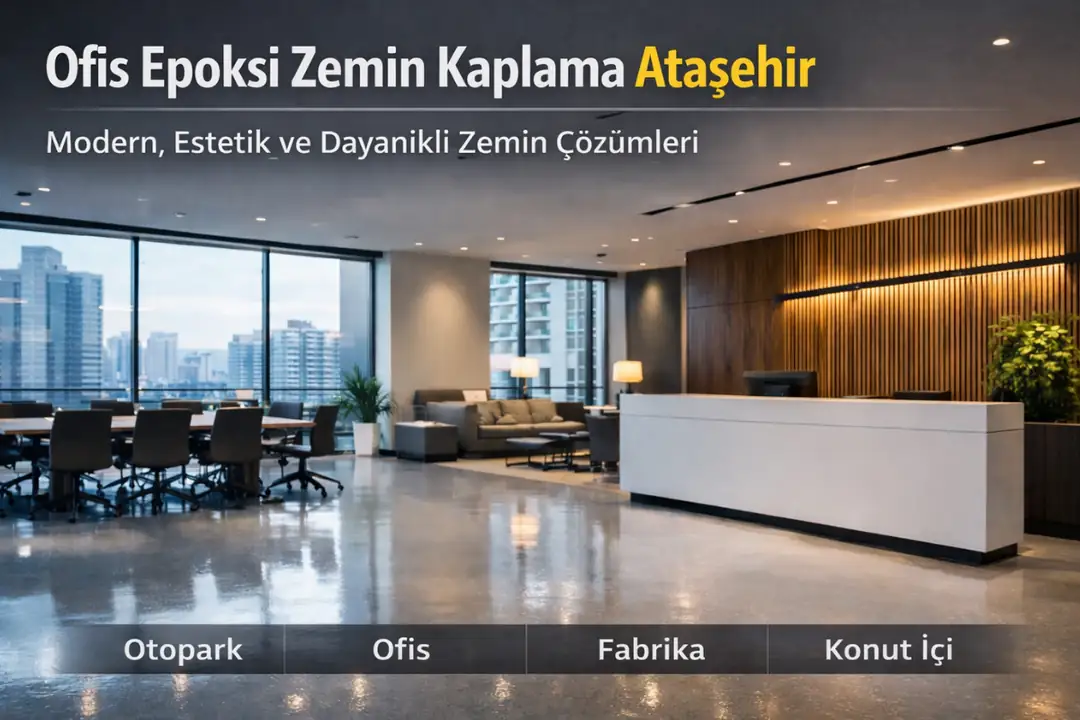 Ataşehir ofis epoksi zemin kaplama modern ve estetik