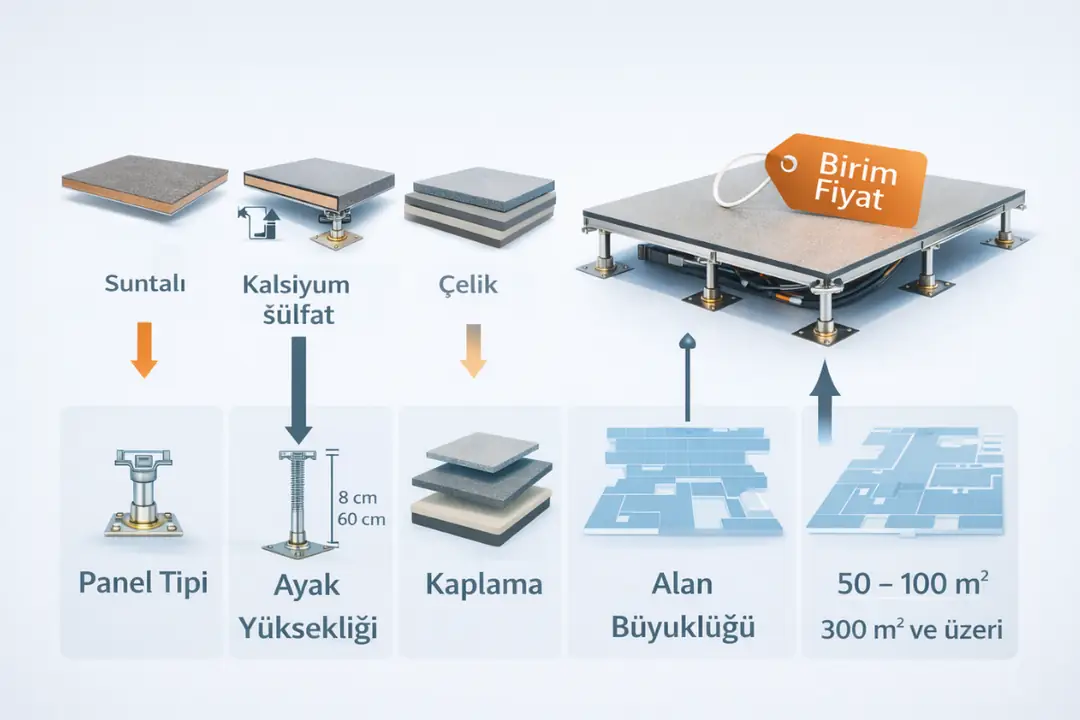 Yükseltilmiş döşeme birim fiyatını etkileyen faktörler&nbsp;
